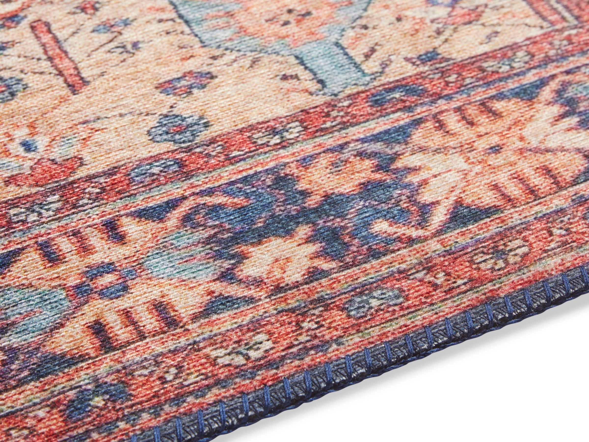 ELLE DECORATION Teppich »Afghan Kelim«, rechteckig, 5 mm Höhe, Orient Optik, Vintage Design, gekettelt, kräftige Farben