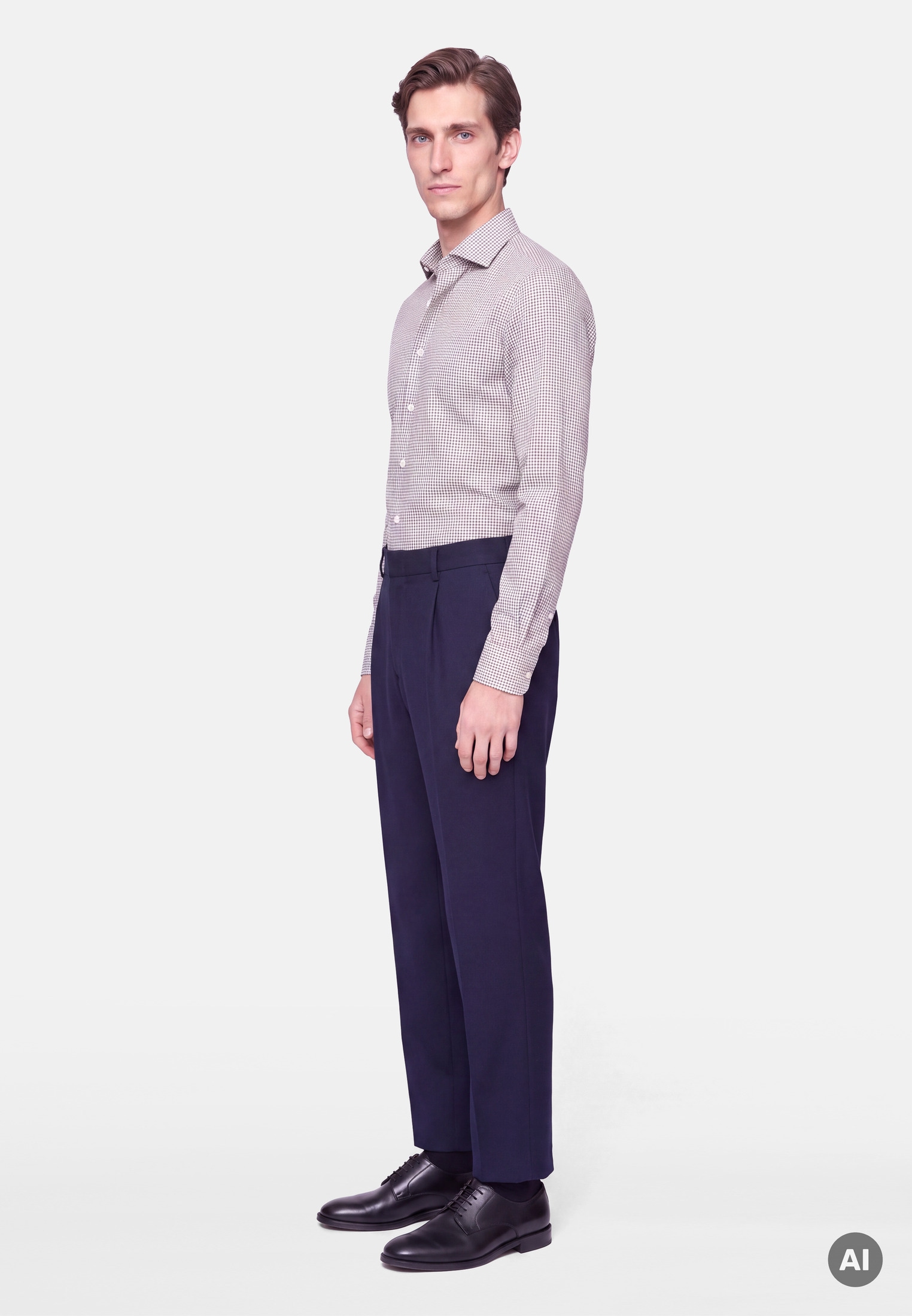 seidensticker Businesshemd »Schwarze Rose« Slim 1/1 Button-Down-Kragen Karo