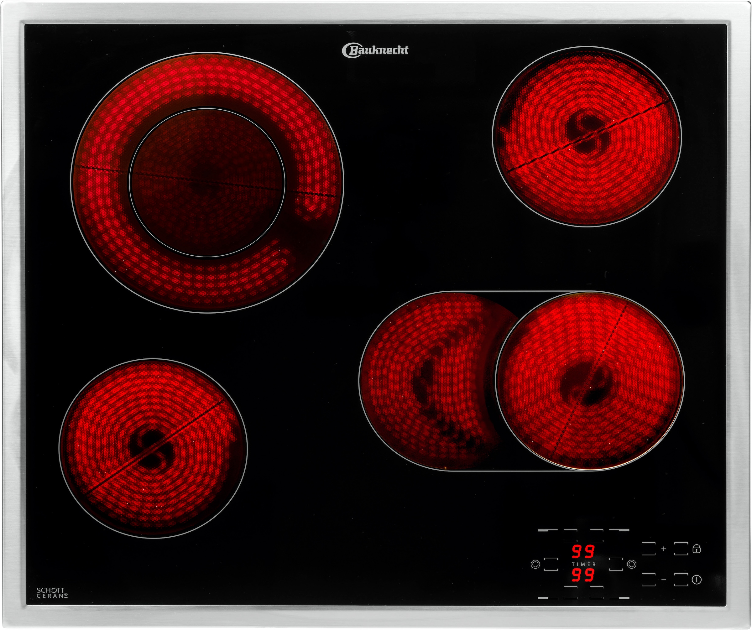 BAUKNECHT Backofen-Set »BAKO ISLAND«, BAR2 KH8V2 IN, mit 2-fach-Teleskopauszug, Hydrolyse, PowerHeißluft