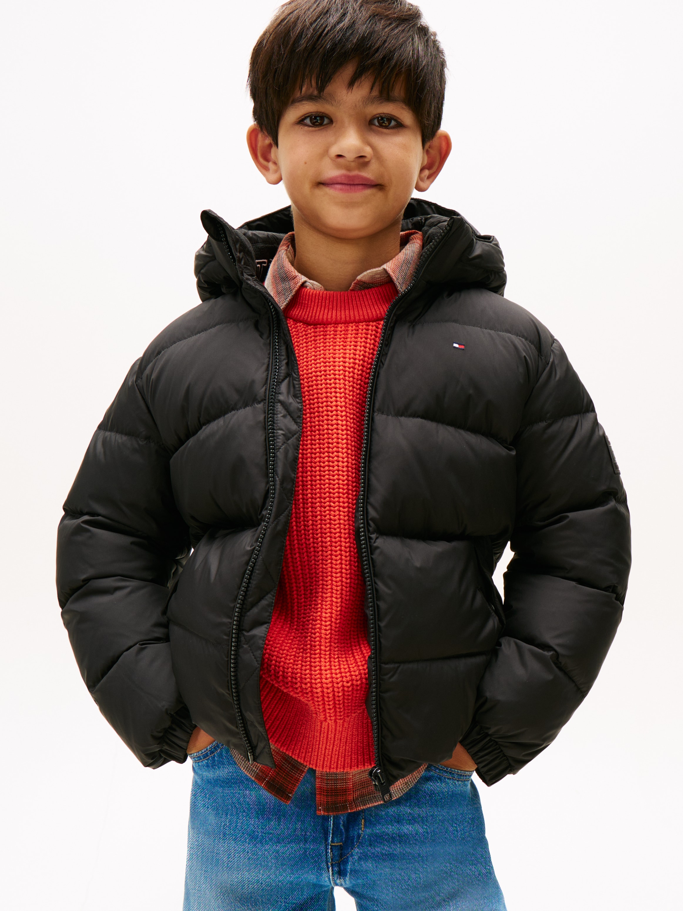 Tommy Hilfiger Steppjacke »ESSENTIAL DOWN JACKET« mit Kapuze Kinder bis 16 Jahre
