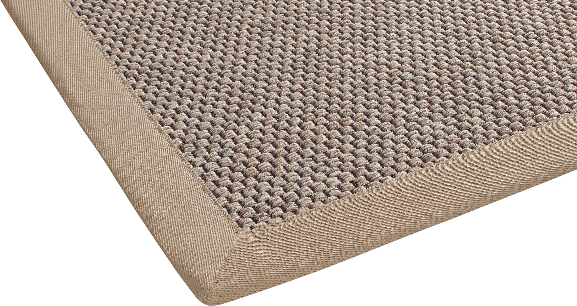 Dekowe Teppich »Naturana Panama« rechteckig 8 mm Höhe Flachgewebe, meliert, Sisal-Optik, mit Bordüre, Wohnzimmer