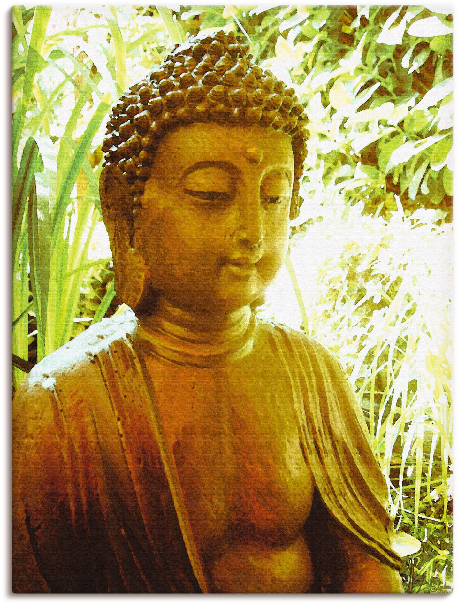 auf St.), Größen Wandbild in oder versch. Leinwandbild, »Die Buddha«, Seele von kaufen Raten (1 als Religion, Artland Poster Wandaufkleber