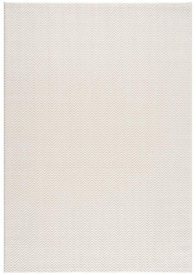 Carpet City Teppich »Friseé-Teppich  FANCY805« rechteckig 12 mm Höhe Läufer, Kurzflor, Einfarbig, 3D-Optik, Zickzack Look, Wohnzimmer