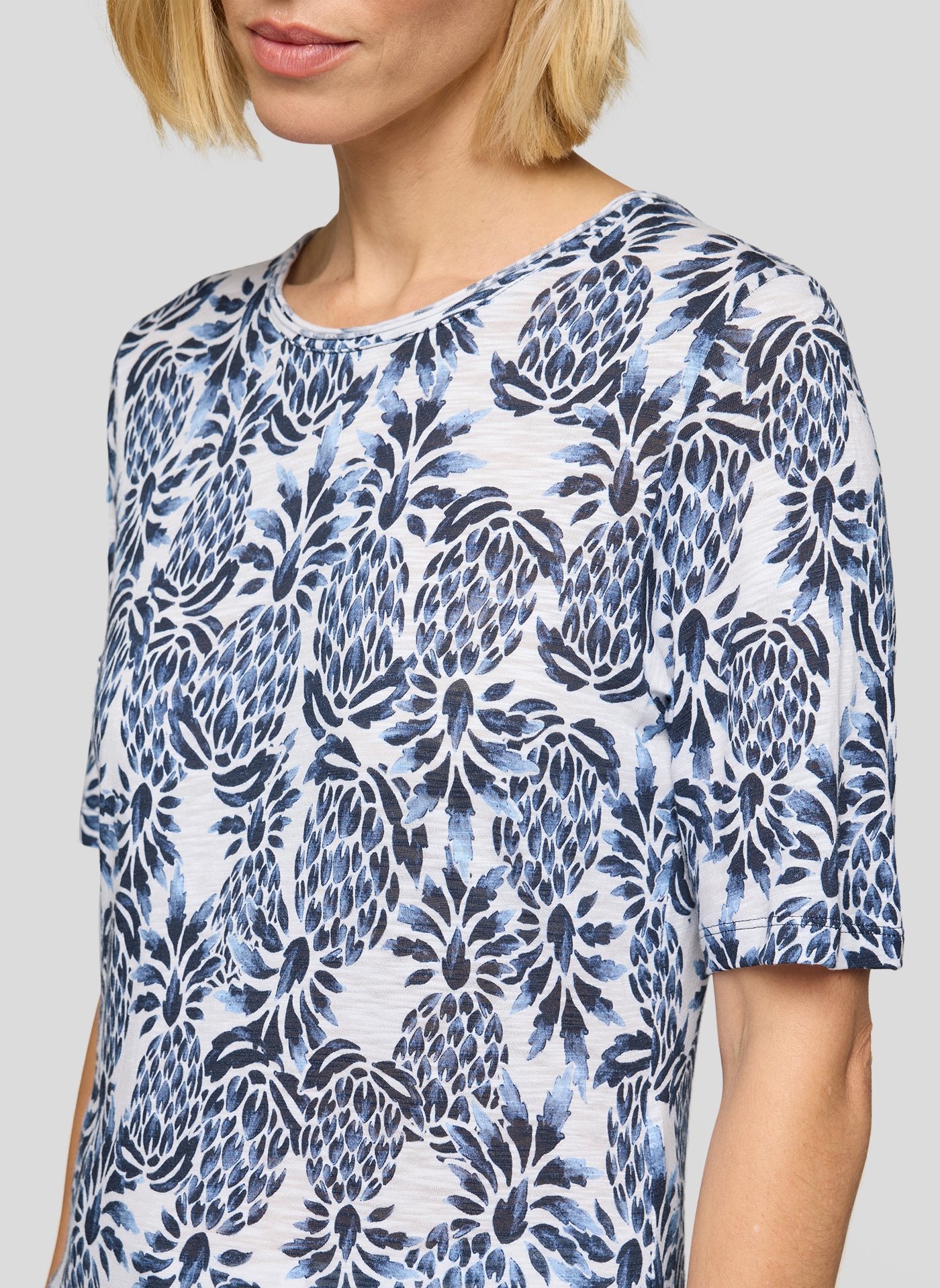 Rabe Kurzarmshirt mit Allover-Print