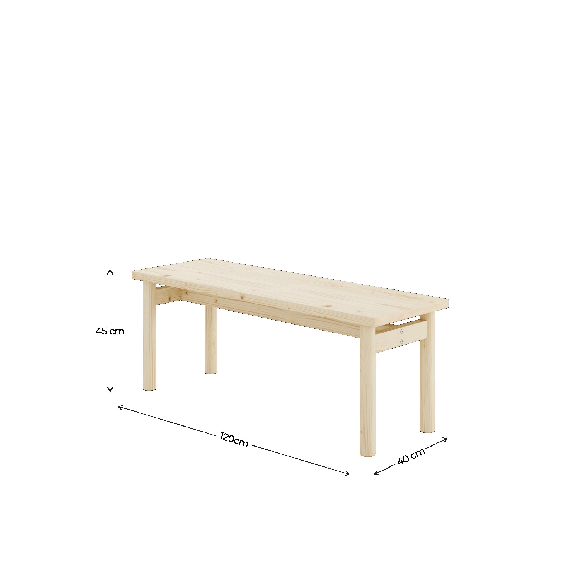 Karup Design Sitzbank »PACE BENCH«, aus FSC®-zertifiziertem Kiefernholz, Größe 120 x 40 cm.