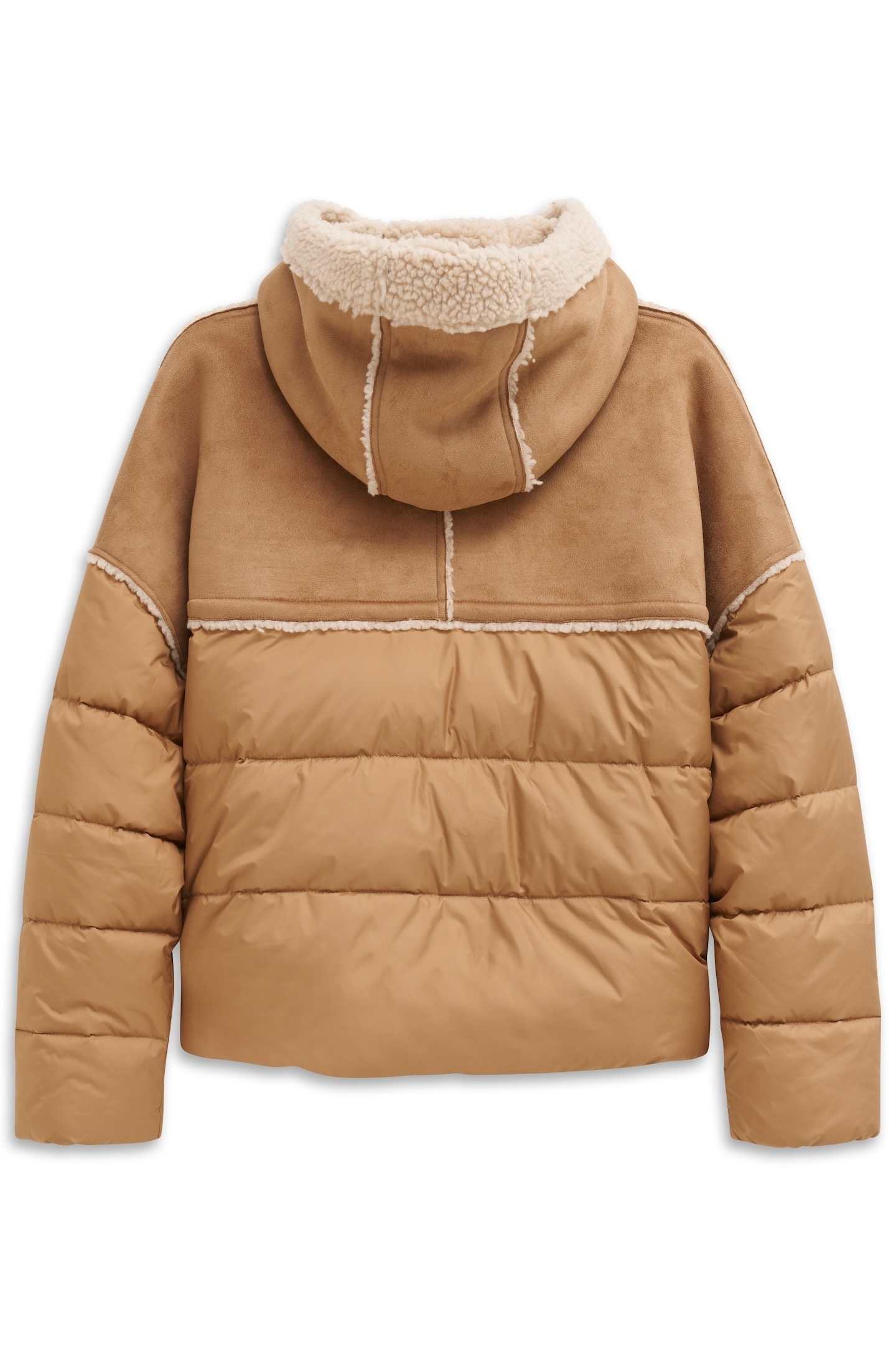 bugatti Kurzjacke »Regular Fit«, mit Kapuze, mit Kapuze und Kunstfell