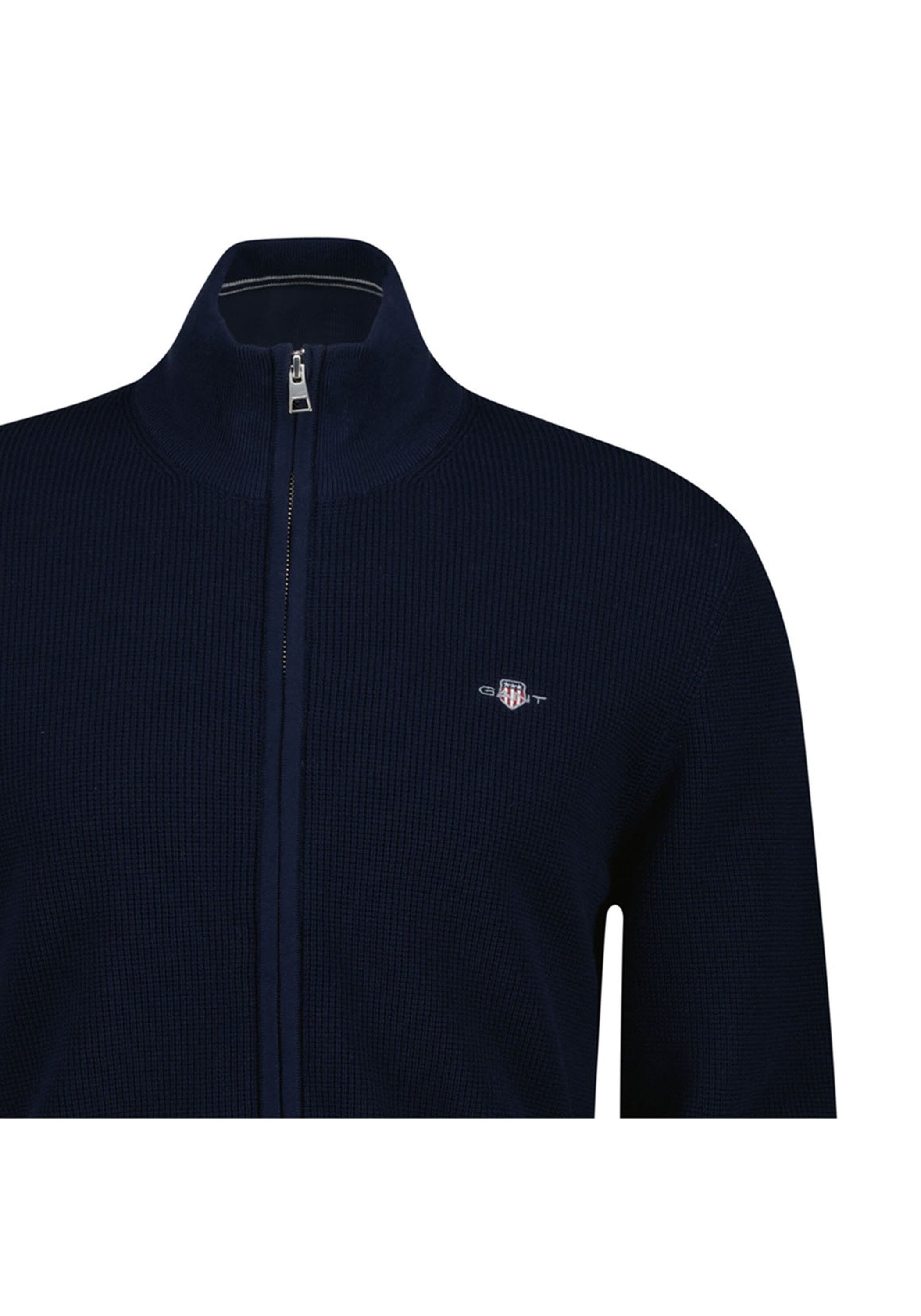 Gant Sweatshirt »Strickjacke MICRO TEXTURED COTTON ZIP CARDIGAN 1er Pack«, 1 tlg.
