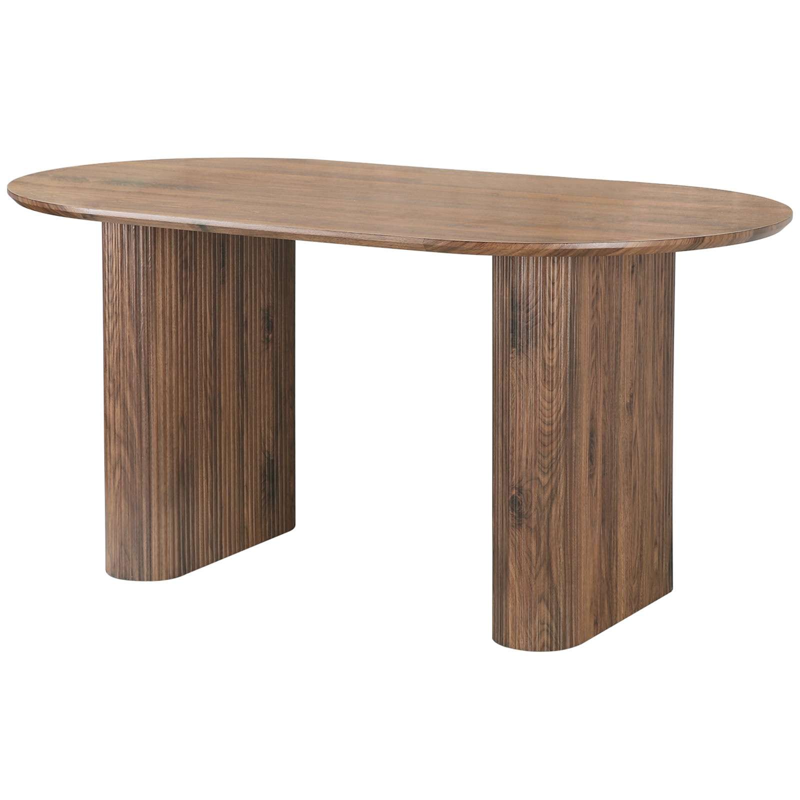 OTTO home Esstisch "Bostonia" ovaler Esstisch, Beine mit Rillenstruktur, pflegeleicht, Höhe 76 cm