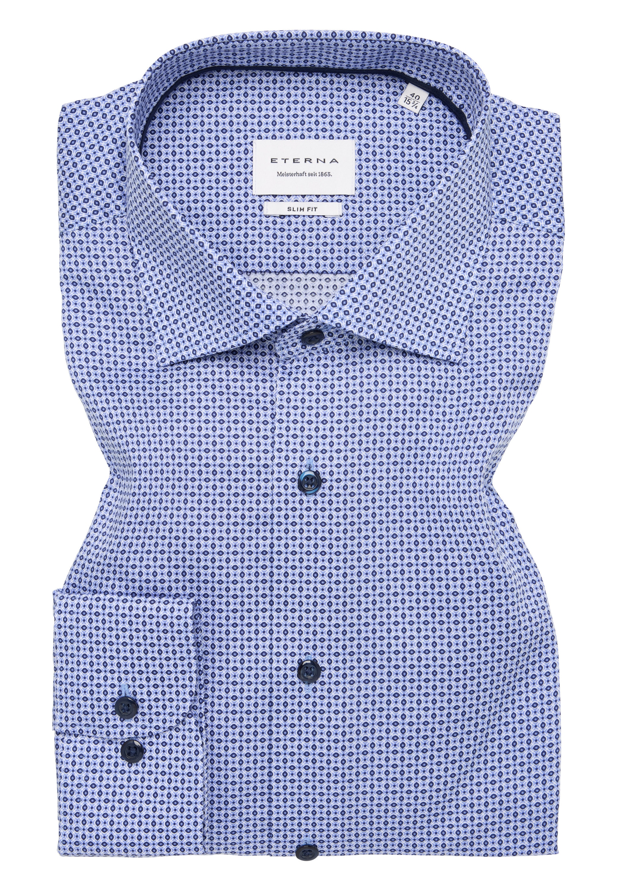 Eterna Langarmhemd »SLIM FIT«, NON IRON (bügelfrei)