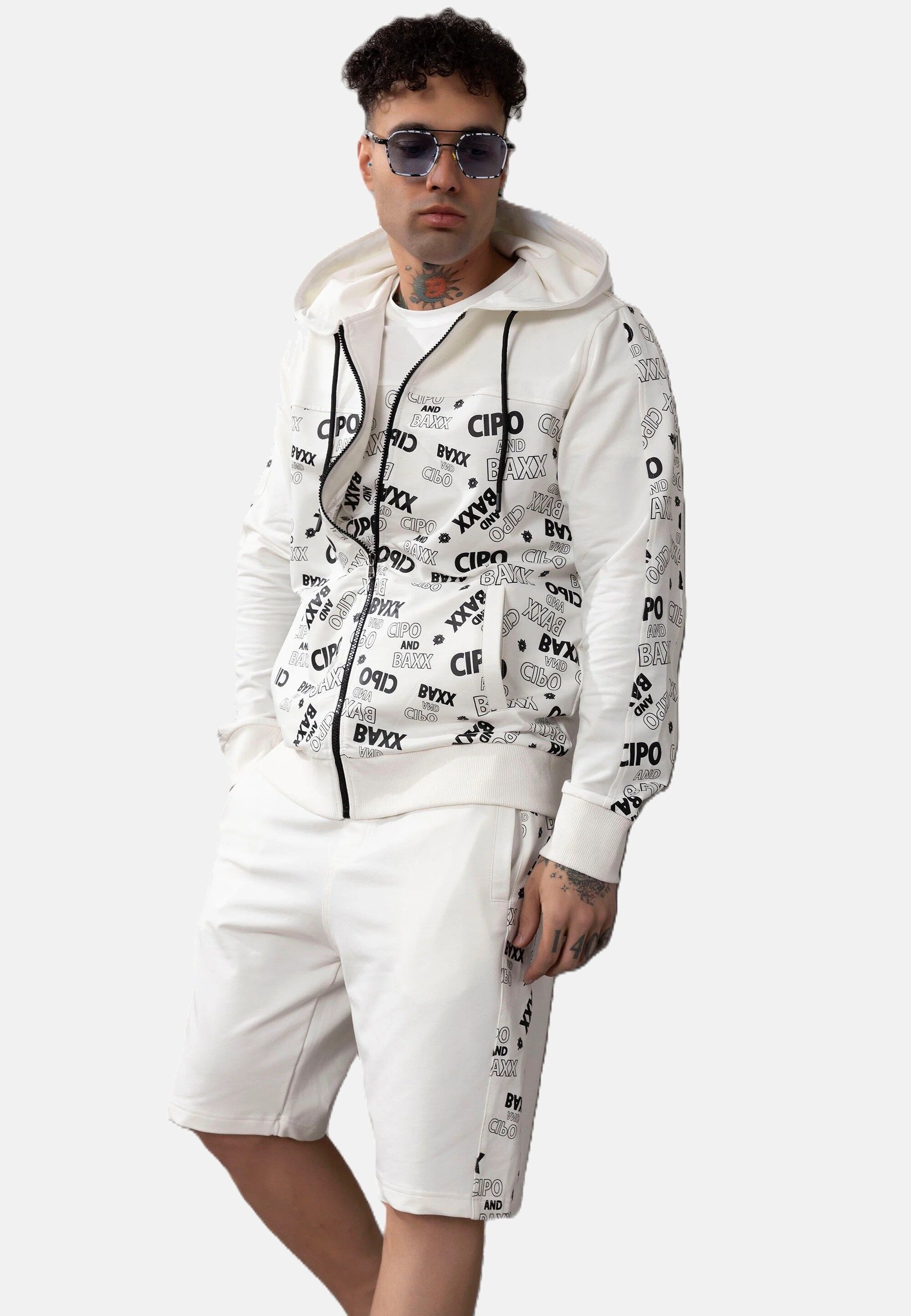 Cipo & Baxx Sweatjacke »Cipo & Baxx Sweatshirts« mit Front-Print