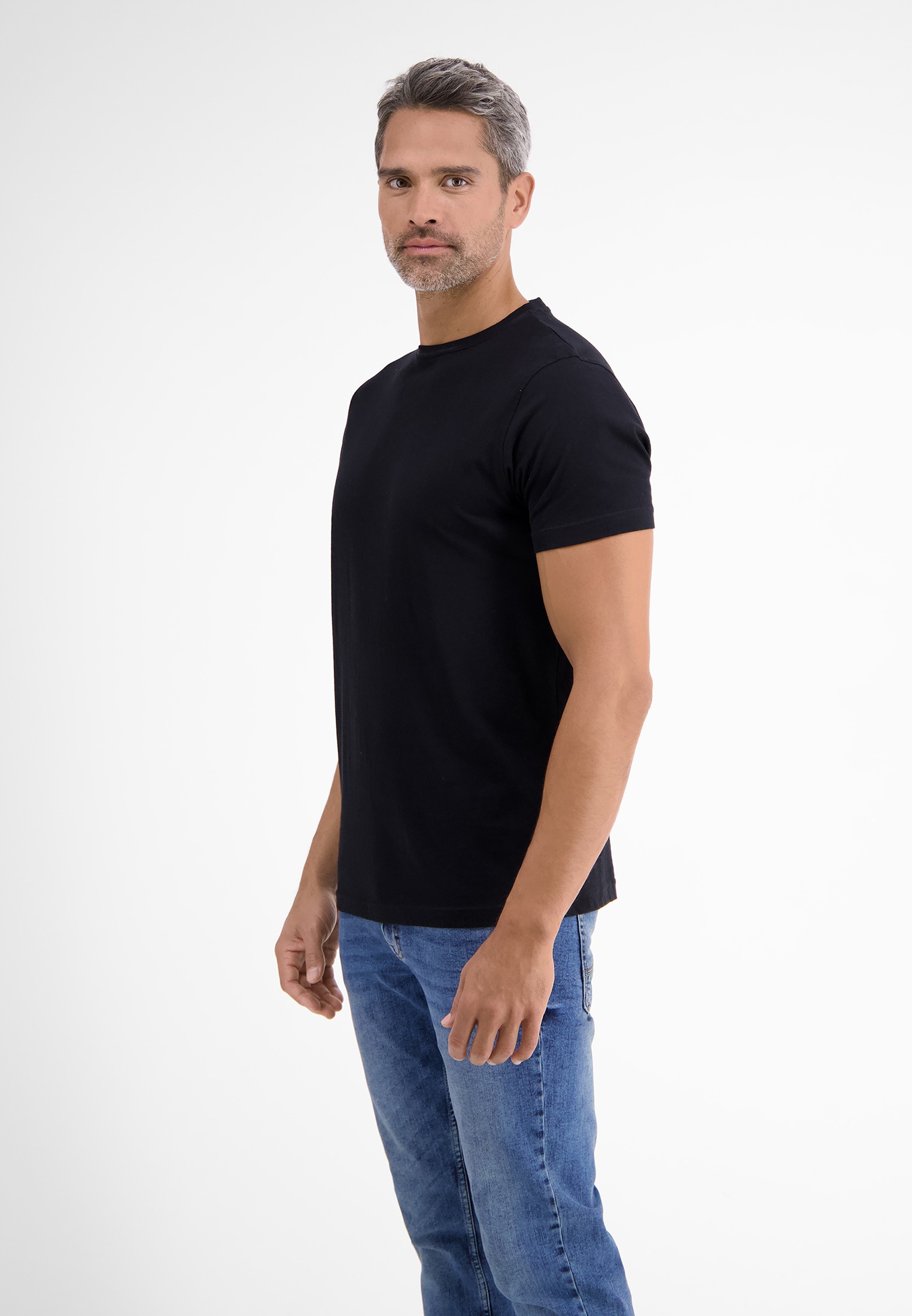 »LERROS Premium Doppelpack ♕ LERROS Rundhals bei T-Shirt Baumwollqualität« T-Shirt in