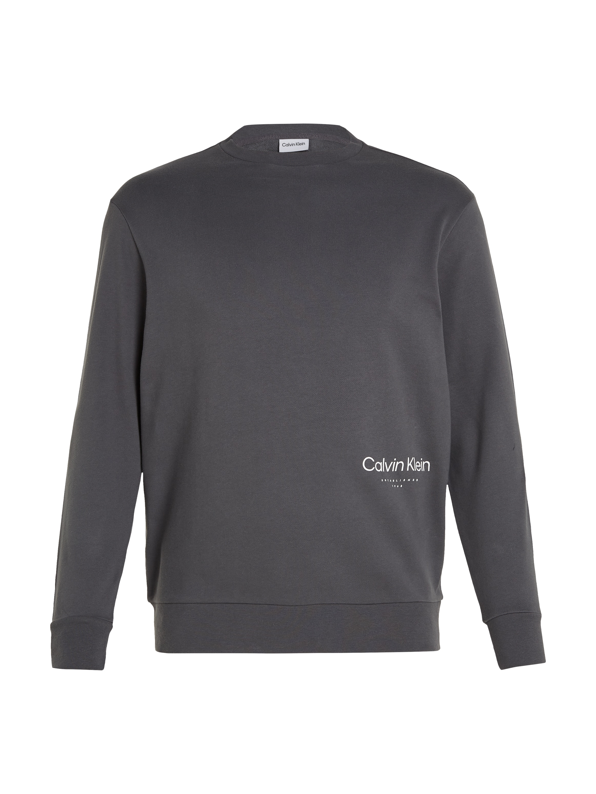 Calvin Klein Big&Tall Sweatshirt »BT_OFF PLACEMENT LOGO SWEATSHIRT«, in großen Größen mit Logoschriftzug