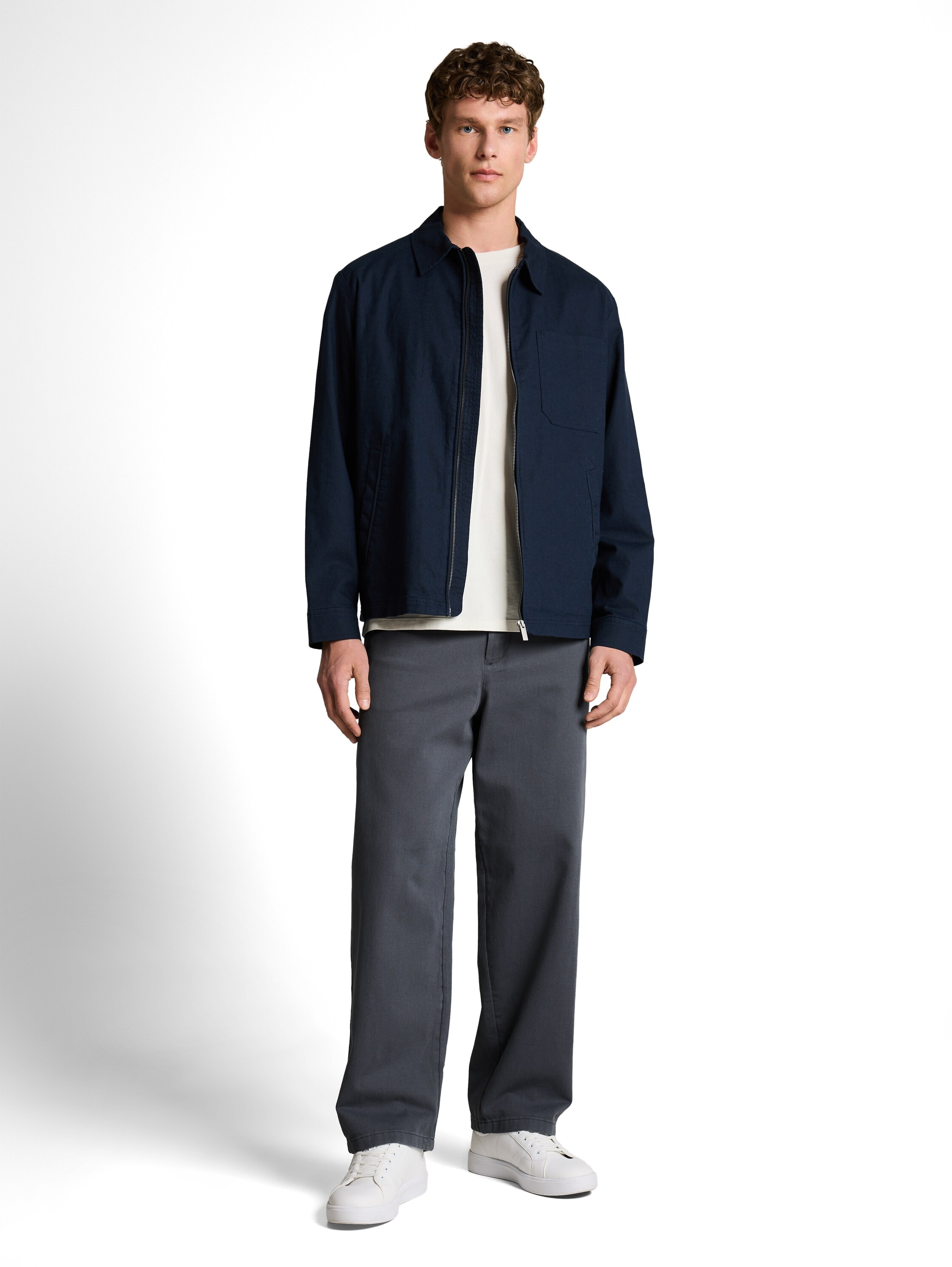 TOM TAILOR Denim Chinohose  aus Baumwolle und im Loose Fit