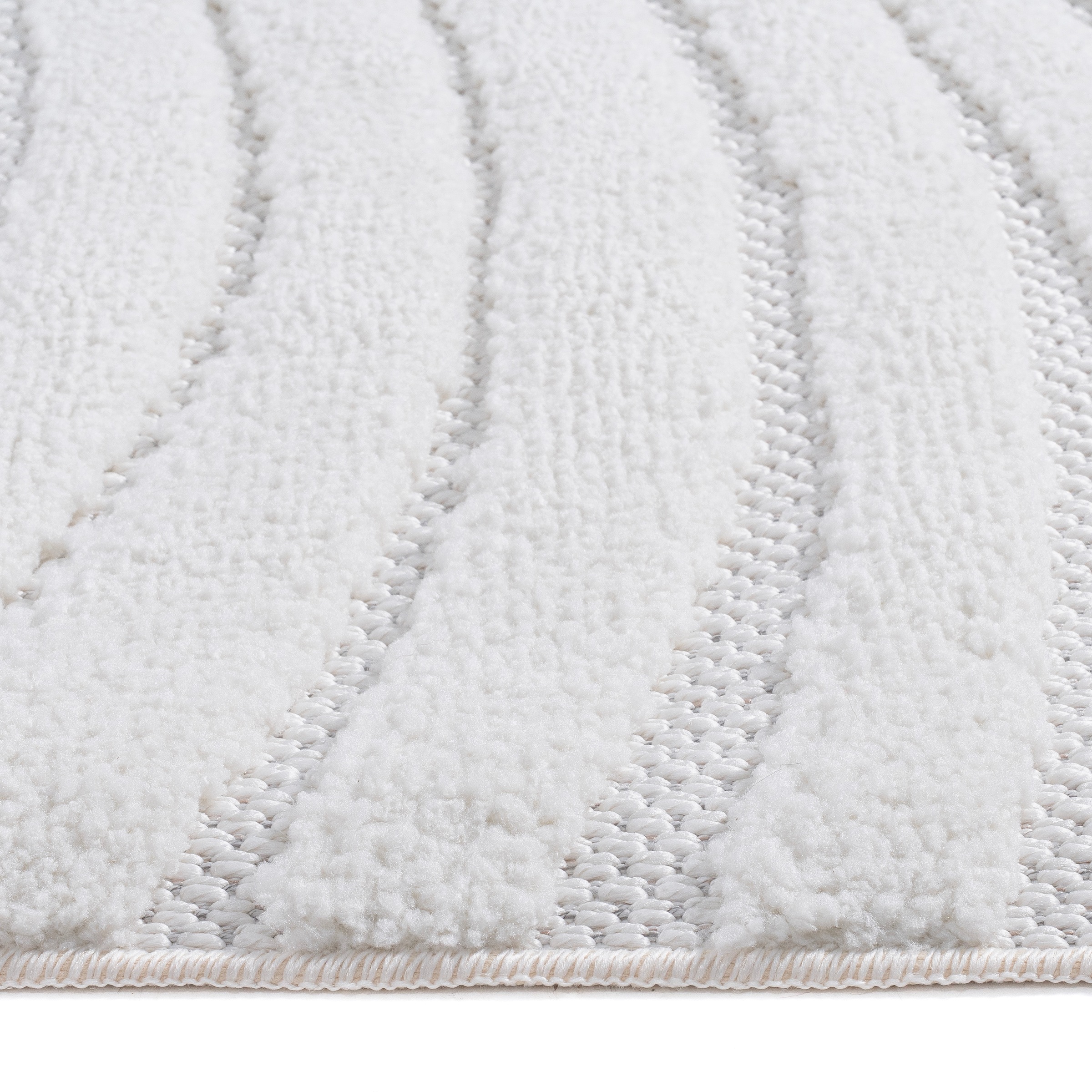 OTTO home Teppich »Samelia mit Fransen, Wellendesign, Balkon, Camping« rechteckig 6 mm Höhe Hoch-Tief-Struktur, In- und Outdoor geeignet für Küche oder Esszimmer