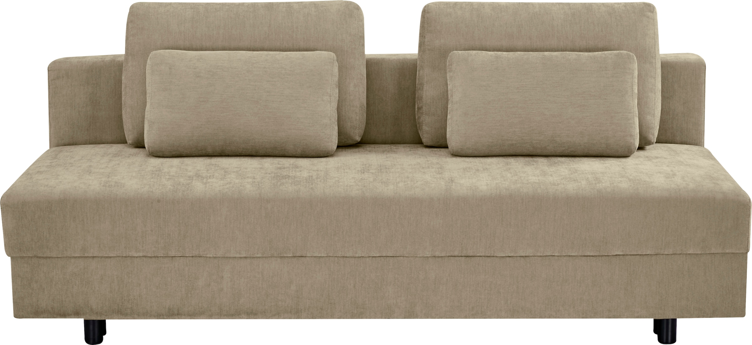 OTTO home Schlafsofa »ONNIKO, Breite: 192 cm, Liegefläche 121x192 cm, Feinstruktur-Bezug« mit Bettfunktion & Bettkasten