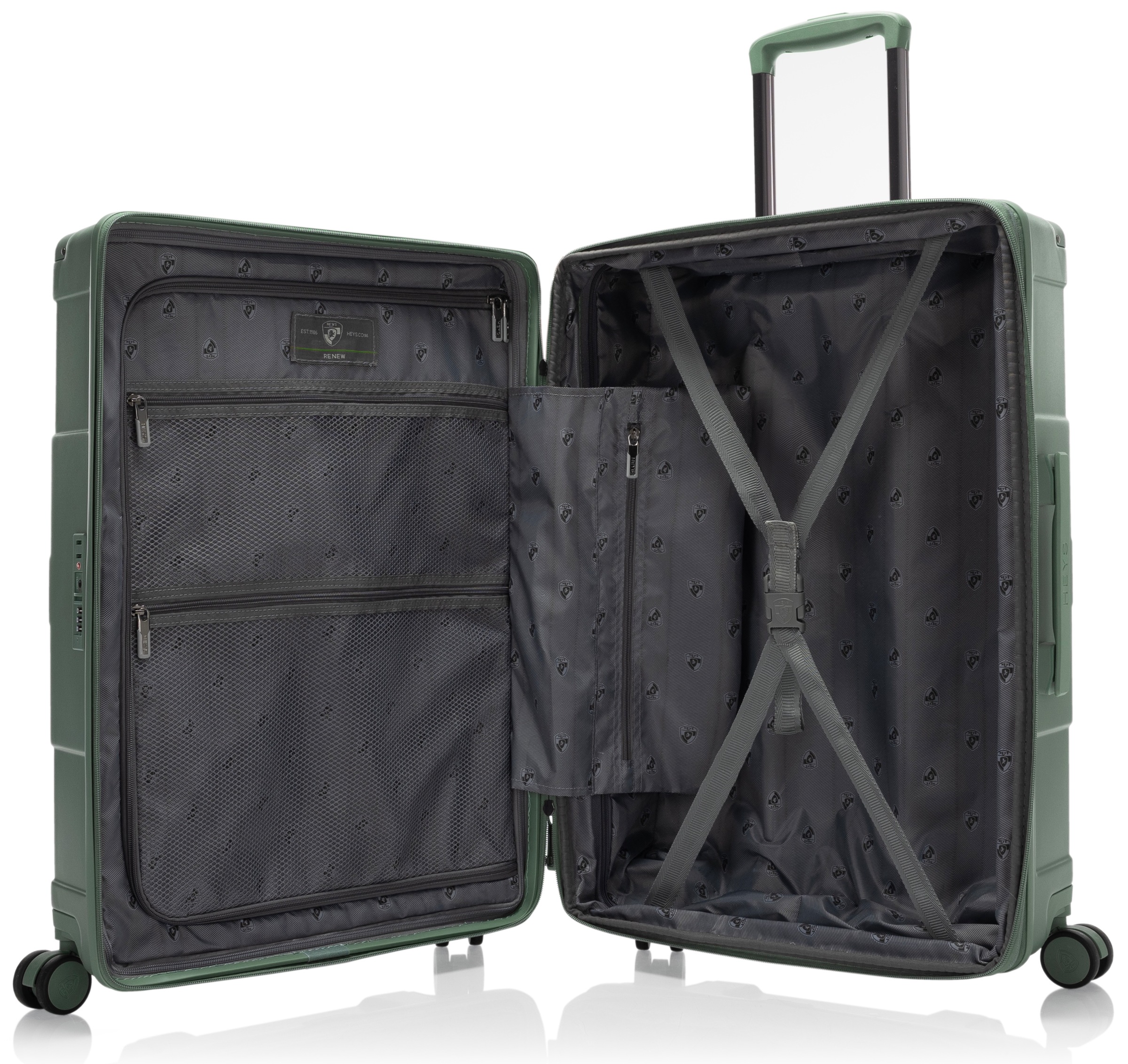 Heys Hartschalen-Trolley »ReNew, verschiedene Größen und Farben«, 4 Rollen, herausnehmbares Innenfutter Volumenerweiterung 5 Jahre Garantie