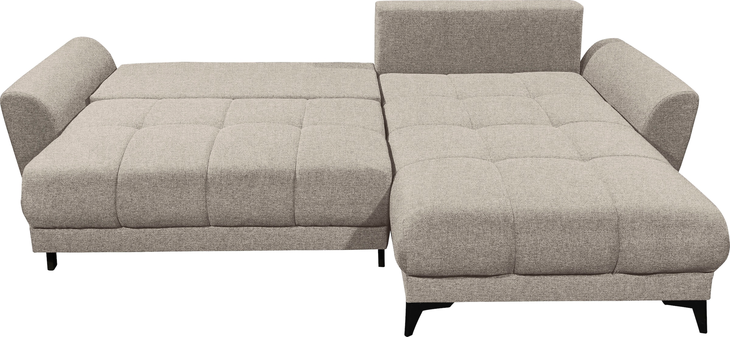 ED EXCITING DESIGN Ecksofa »Bern L-Form«, frei im Raum stellbar, mit Bettkasten, mit Schlaffunktion