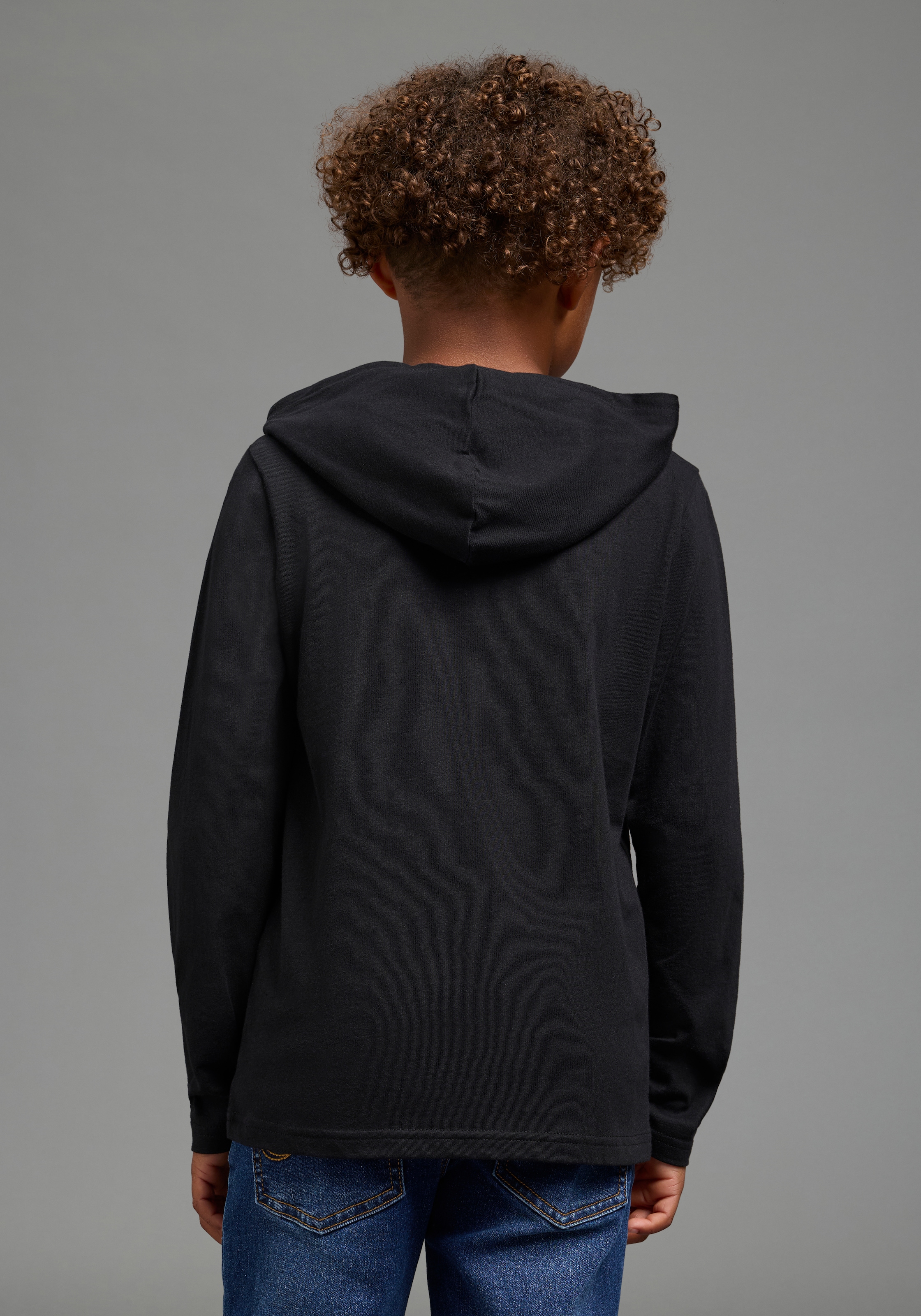 KIDSWORLD Kapuzenshirt »STAR WARS: DARTH VADER Shirt, Disney« Basic-Passform, Langarm, mit Kapuze, Streetwear-Stil