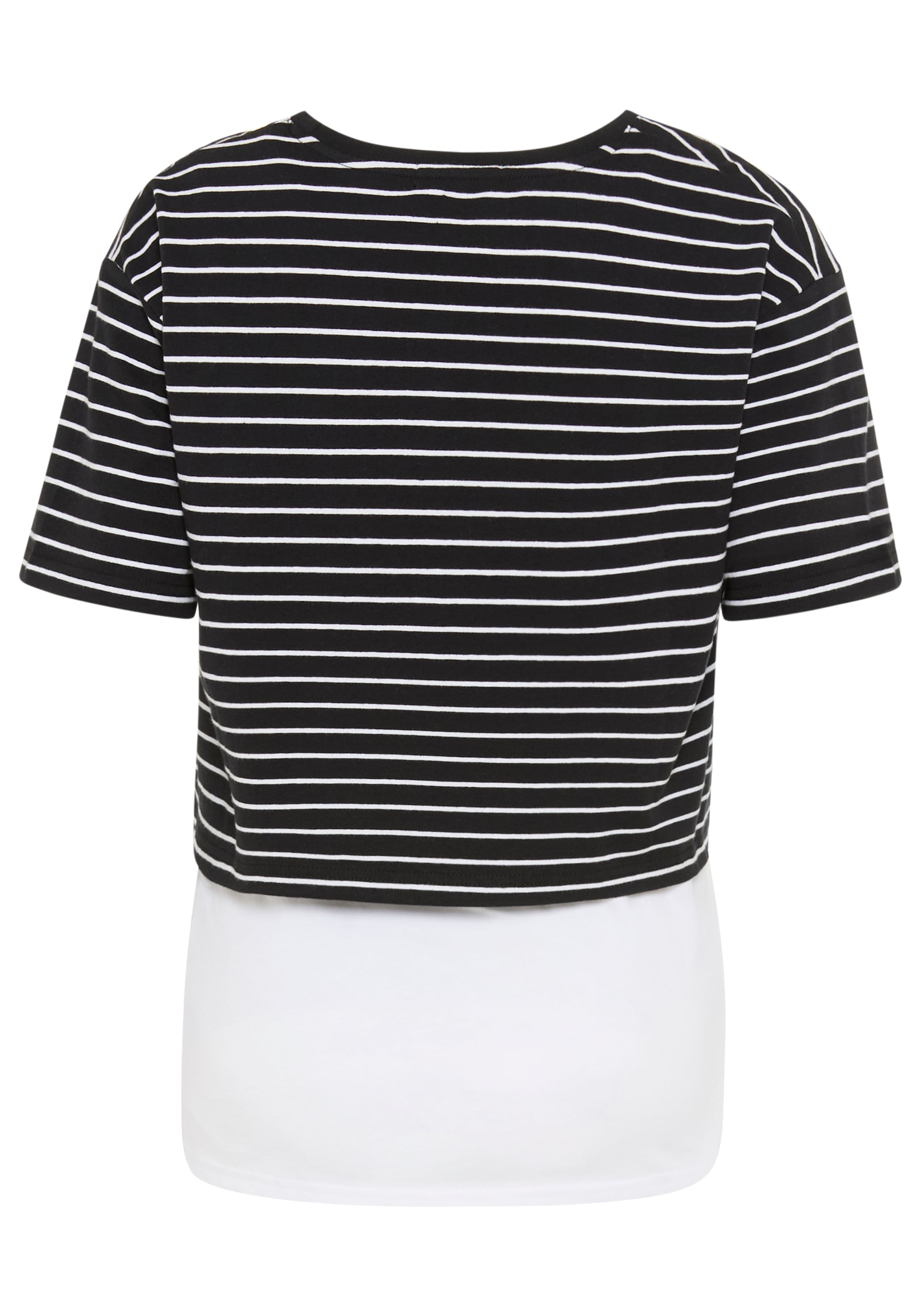 Neun Monate Umstandsshirt »Umstands-T-Shirt, Lagenshirt« mit modischem Ringel-Look, Kurzarm, mit Stillmöglichkeit