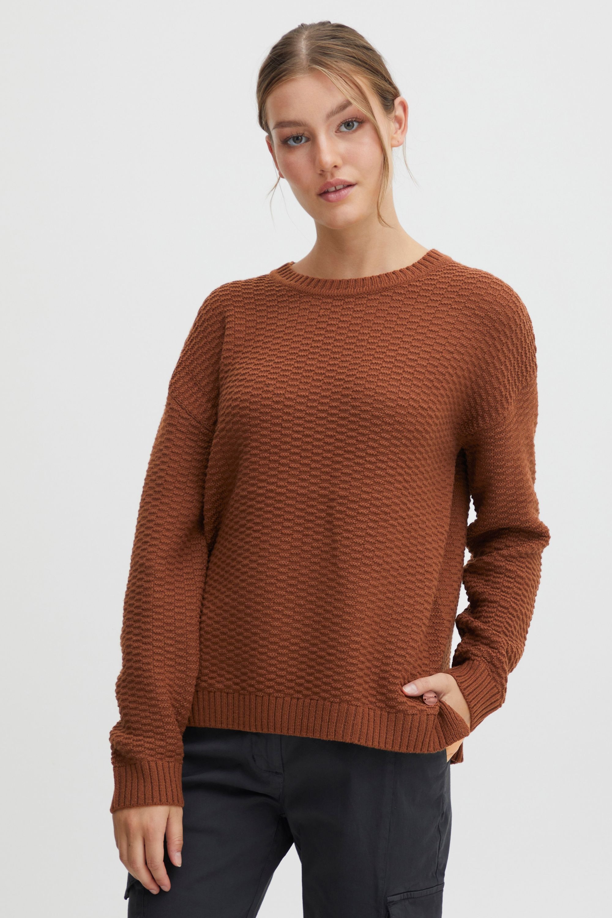 OXMO Strickfleece-Pullover »Strickpullover OXMilla«