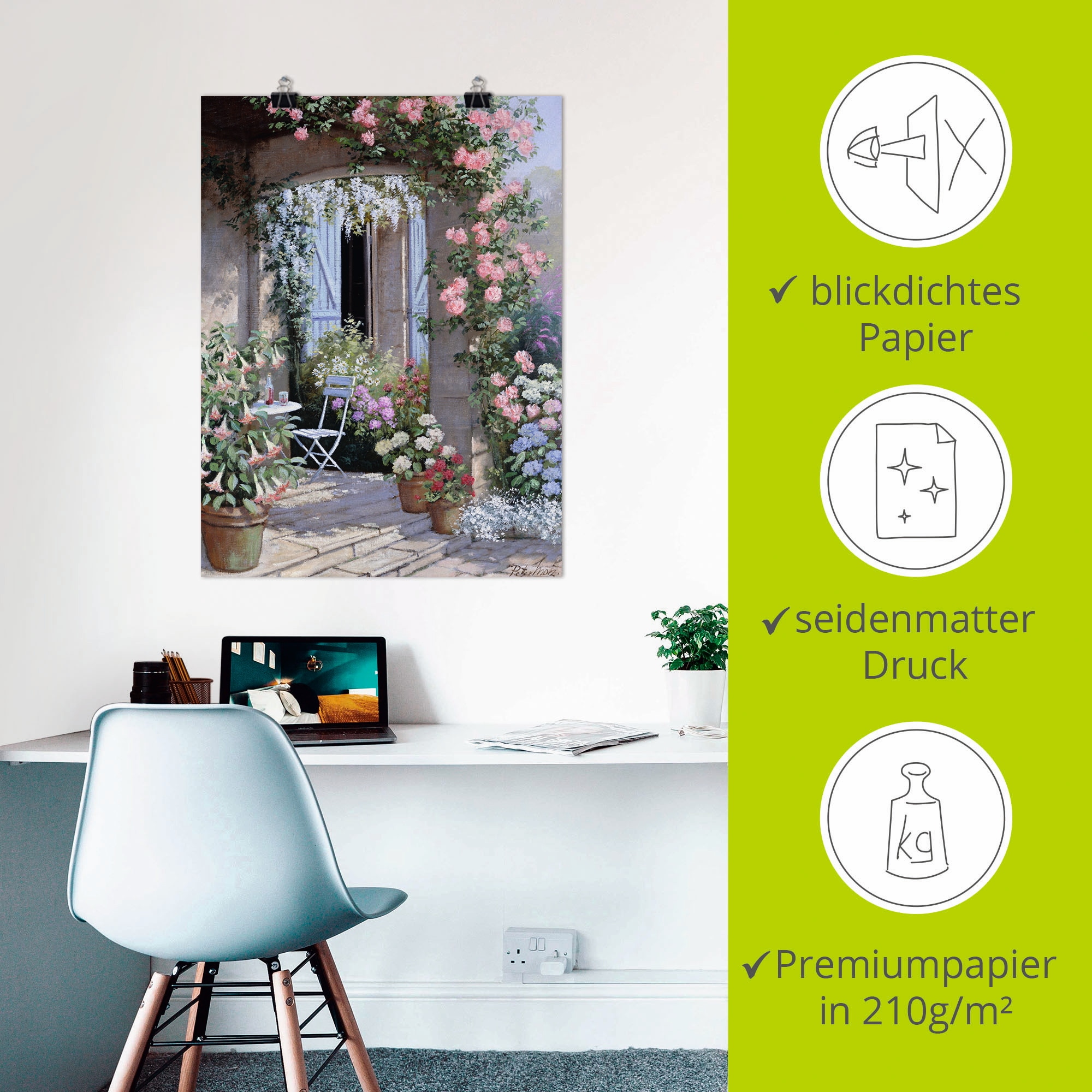 Artland Wandbild »Blumenangebot«, Garten, (1 St.), als Leinwandbild, Poster, Wandaufkleber in verschied. Größen