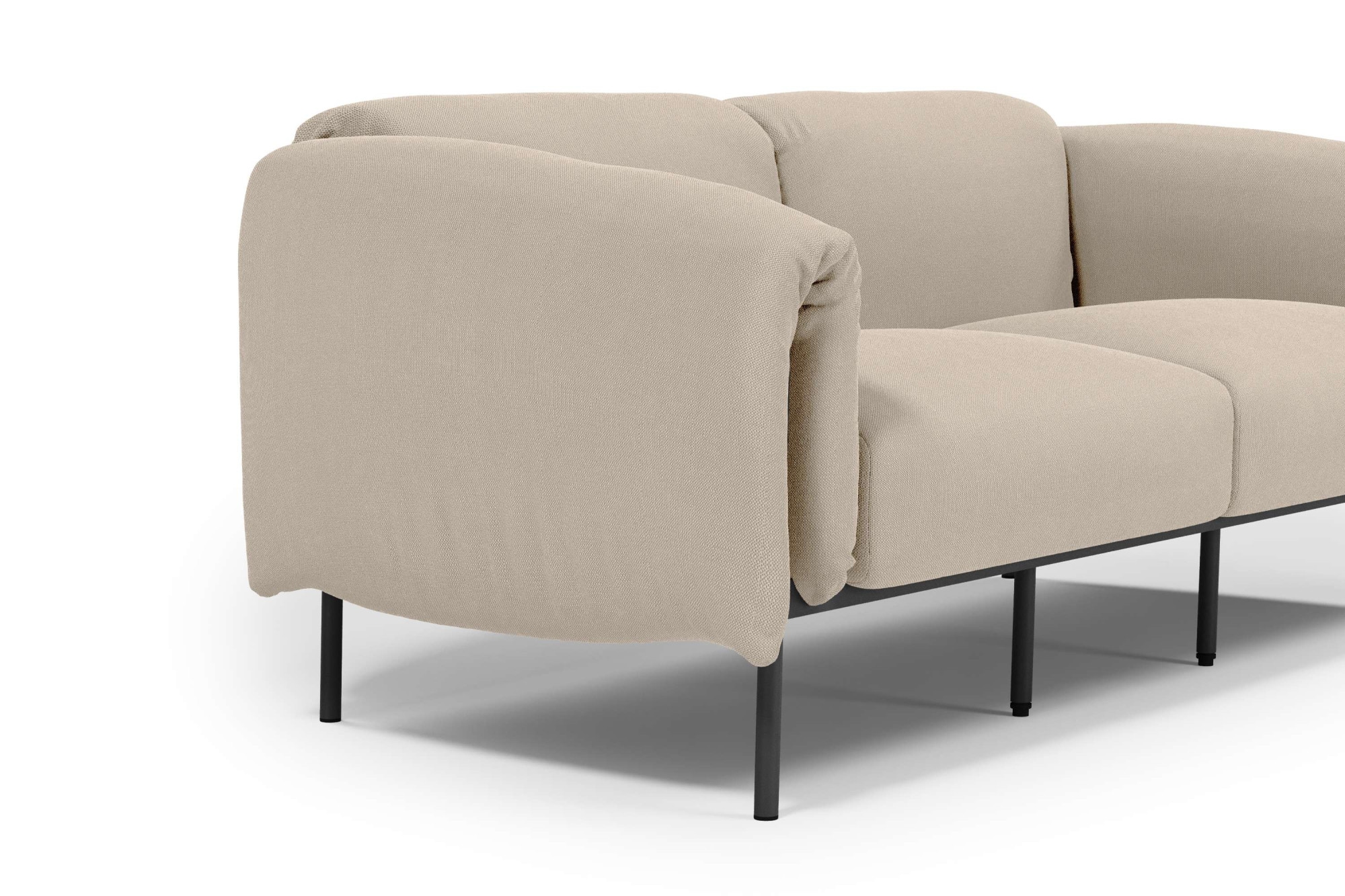 andas 2-Sitzer »Lumi« Outdoor Gartensofa, wetterfeste Materialien, Breite 186 cm