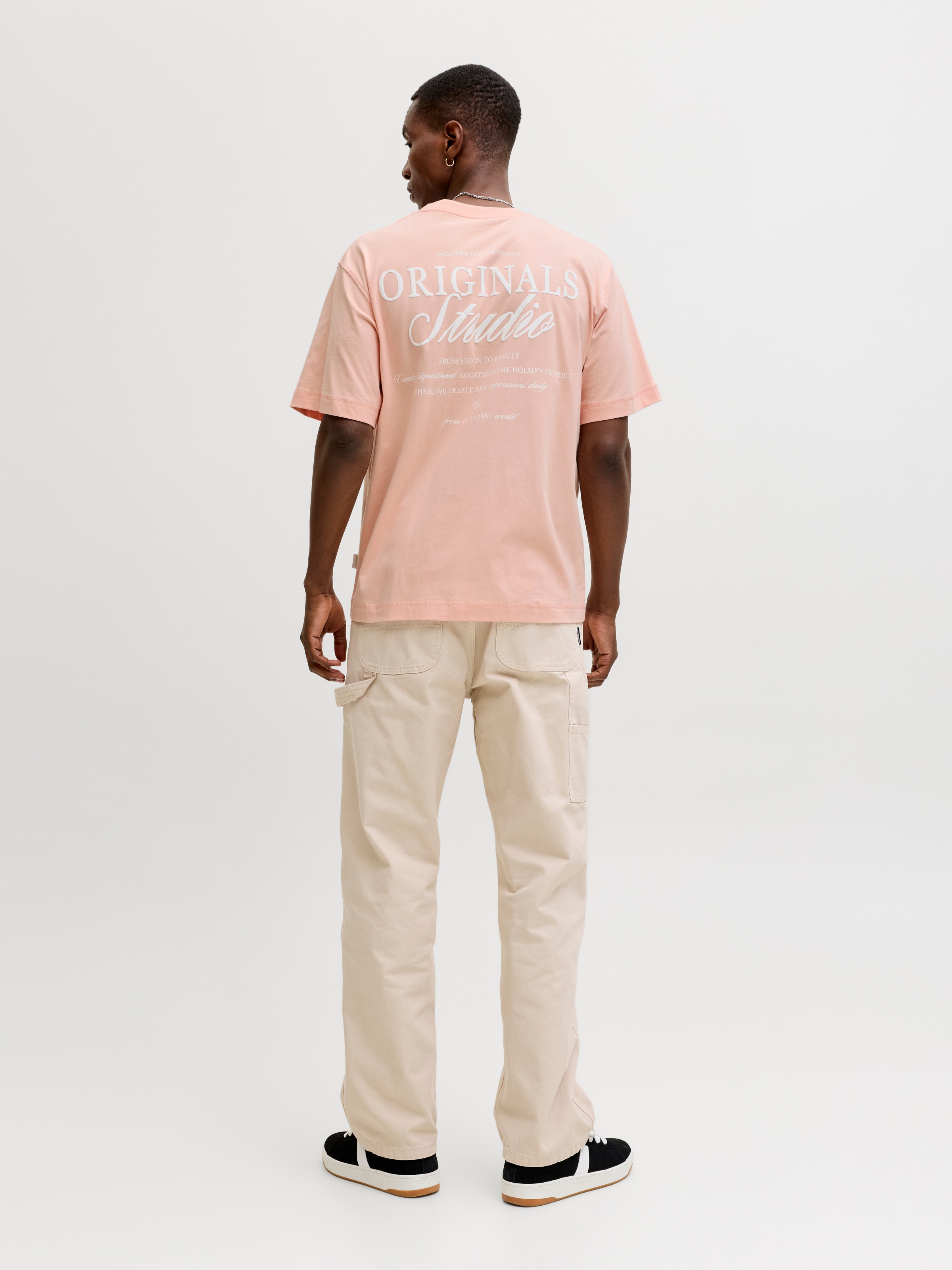 Jack & Jones Rundhalsshirt »JORNORREBRO TYPO TEE SS CREW NECK NOOS« Baumwolle, relaxed fit