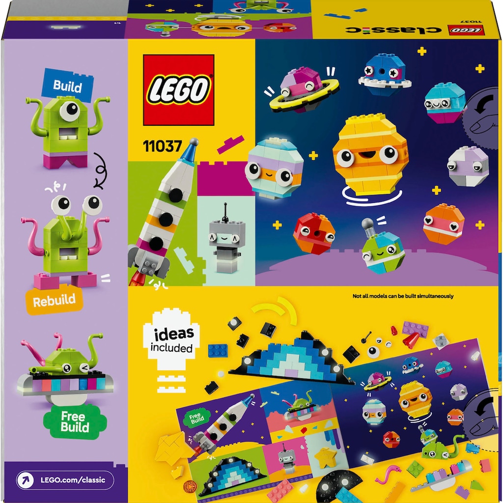 LEGO® Konstruktionsspielsteine »Kreative Weltraumplaneten (11037), LEGO Classic«, (450 St.)
