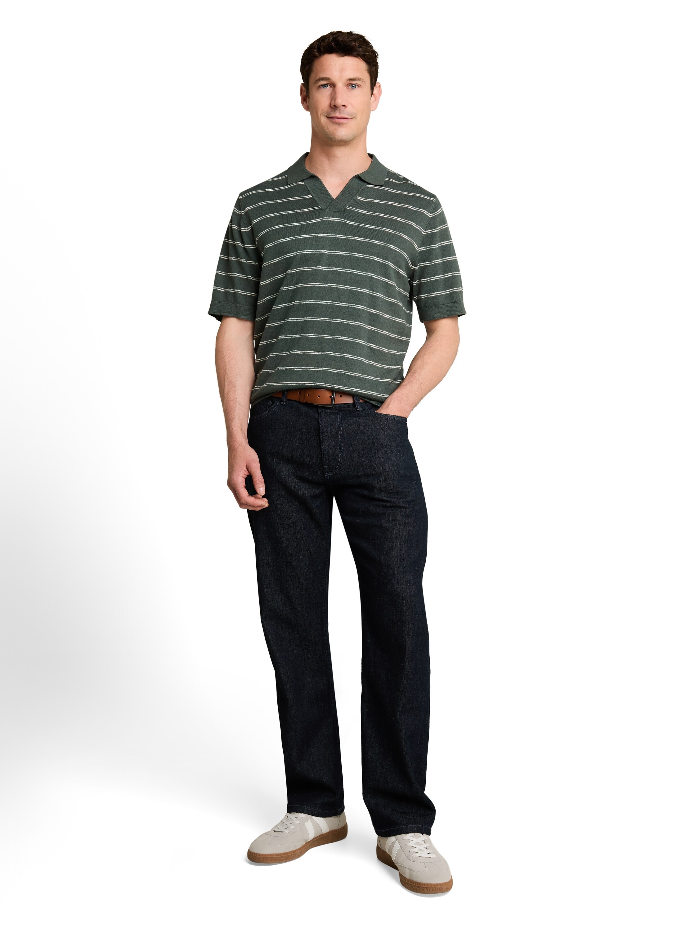 TOM TAILOR Polokragenpullover Sommer-Polo mit Streifen