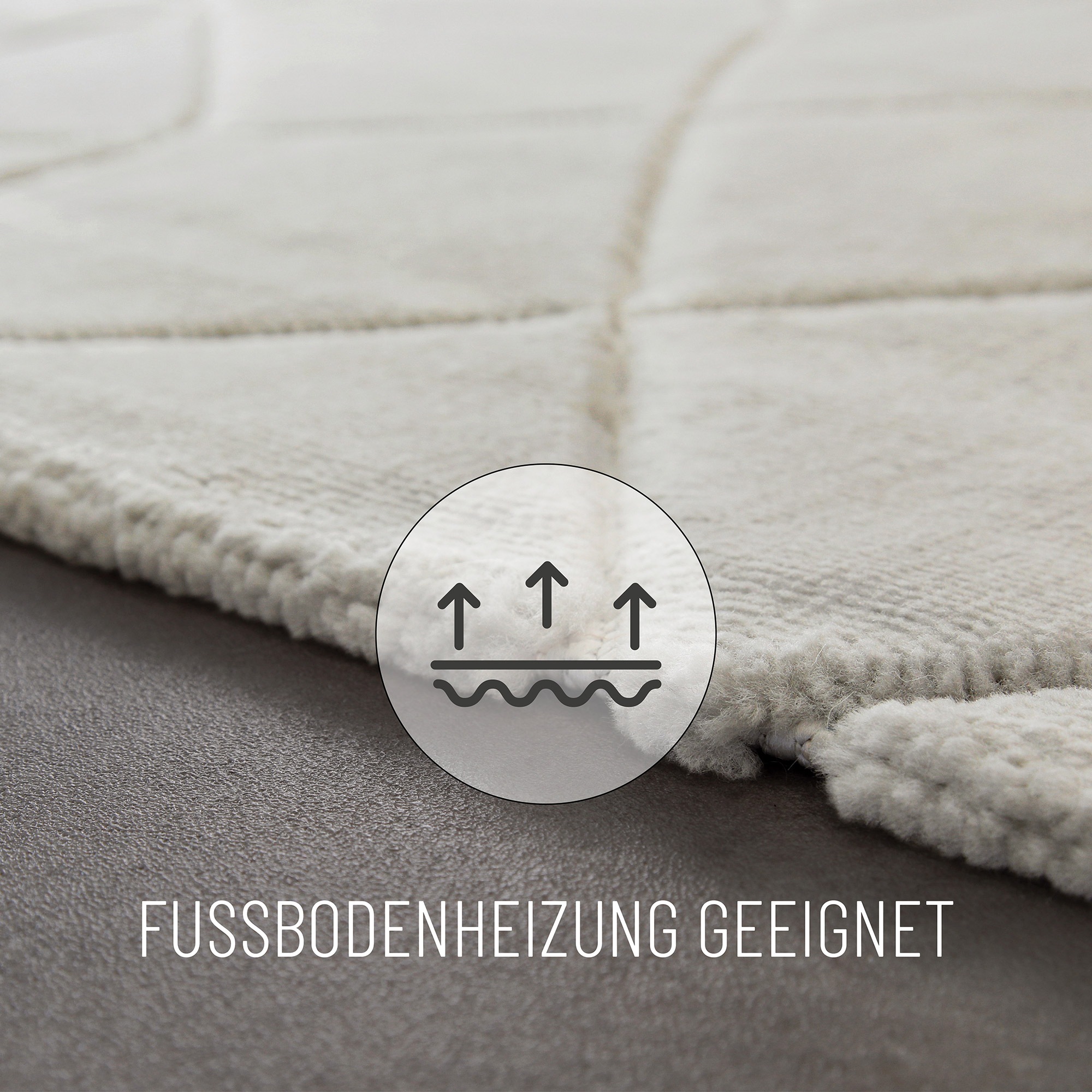 Wecon home Teppich »Unplugged, auch in quadratischer Form«, rechteckig, 10 mm Höhe, Kurzflor, Hoch Tief Struktur, gewebt, Wohnzimmer, Schlafzimmer, modern