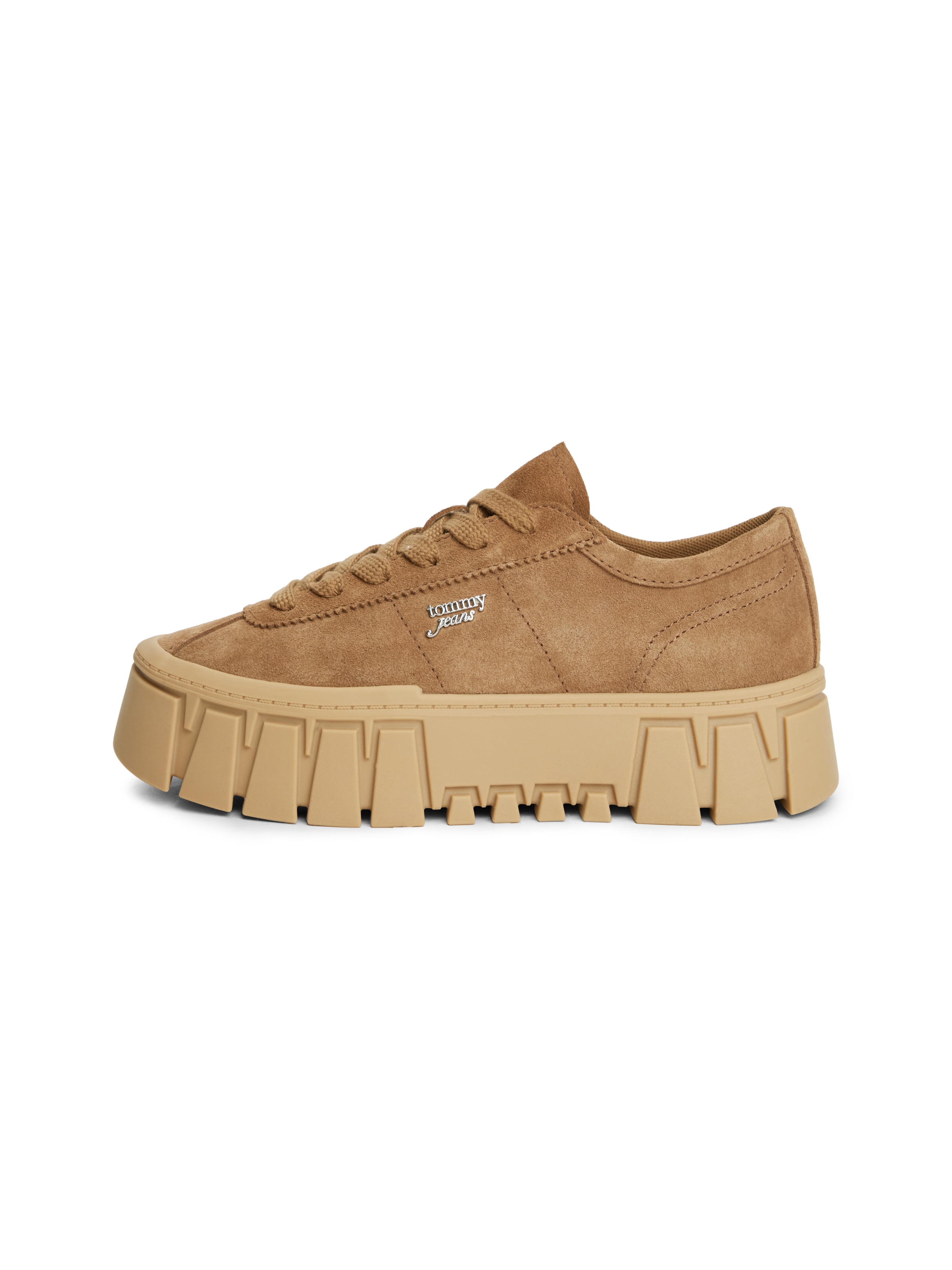 Tommy Jeans Plateausneaker »TJW PLATFORM SNEAKER SUEDE«  Freizeitschuh, Halbschuh, Schnürschuh mit markanter Plateausohle