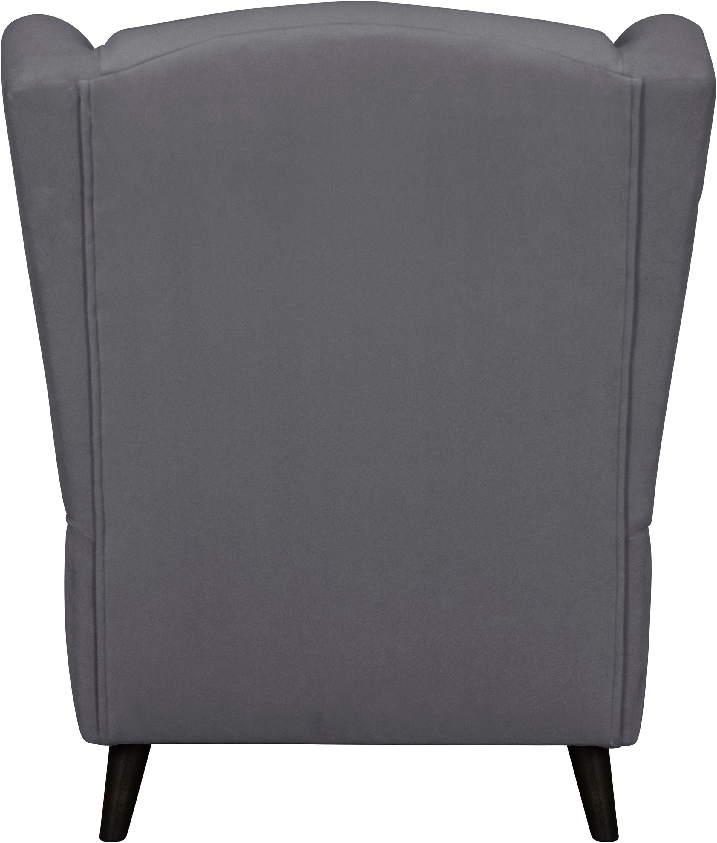 Home affaire Sessel »Ohrensessel CHISTELLE, wahlweise mit Polsterhocker«, mit Wellenunterfederung, Maße: B/T/H: 81/87/99 cm