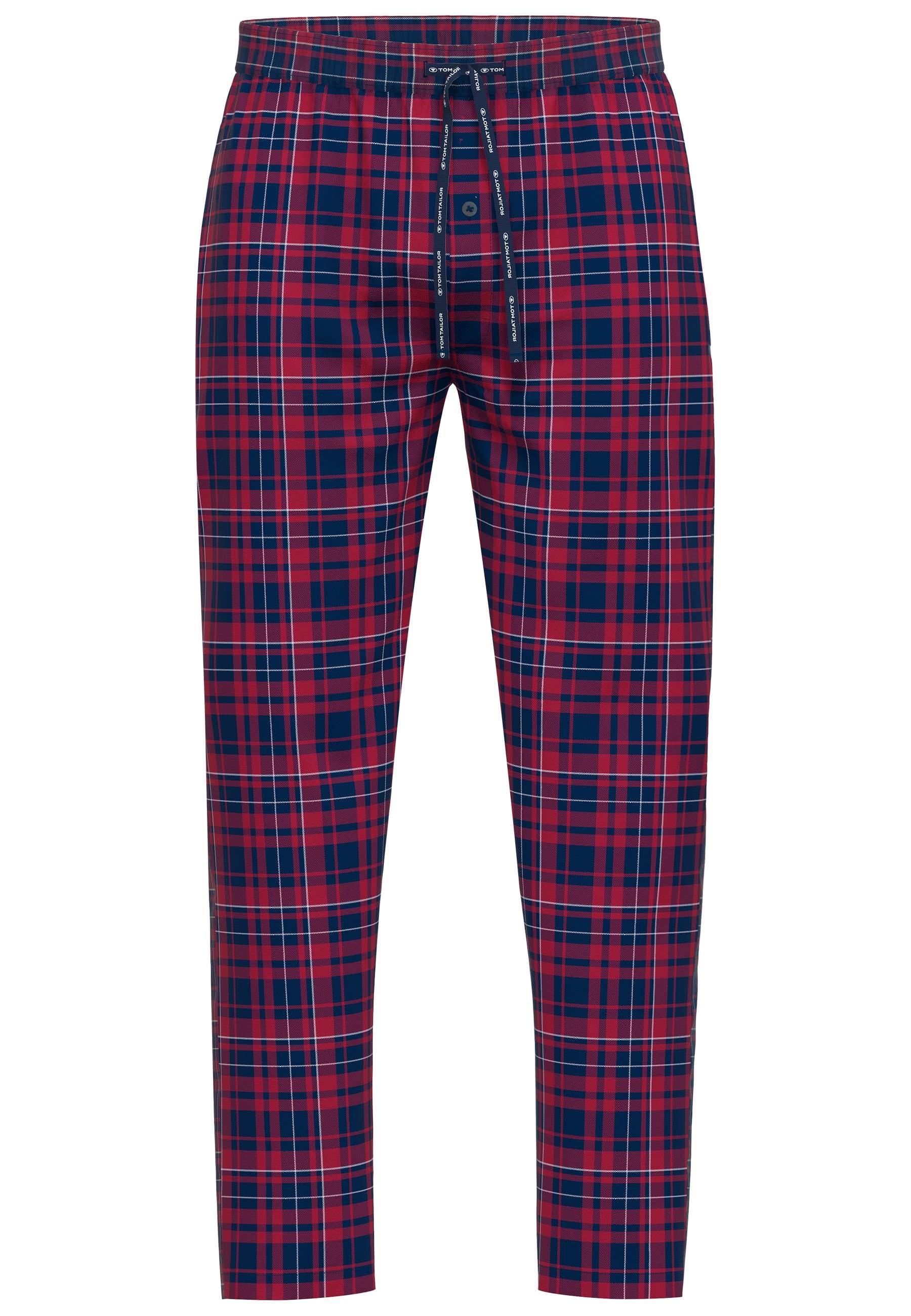 TOM TAILOR Pyjamahose, mit Logo-Bindeband und Knopfleiste