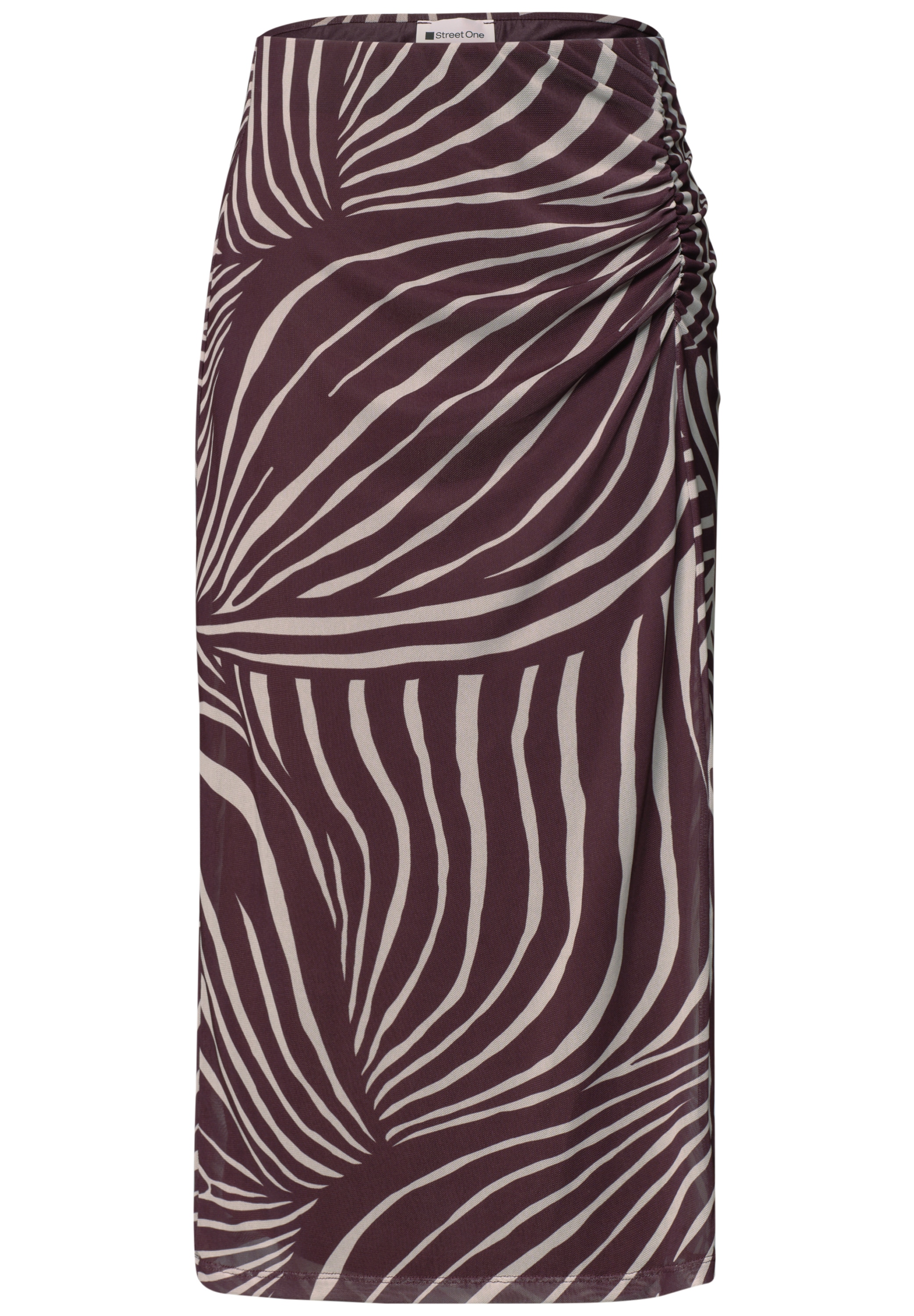 STREET ONE Midirock »Style Pepica« Sommerrrock aus Mesh mit Print