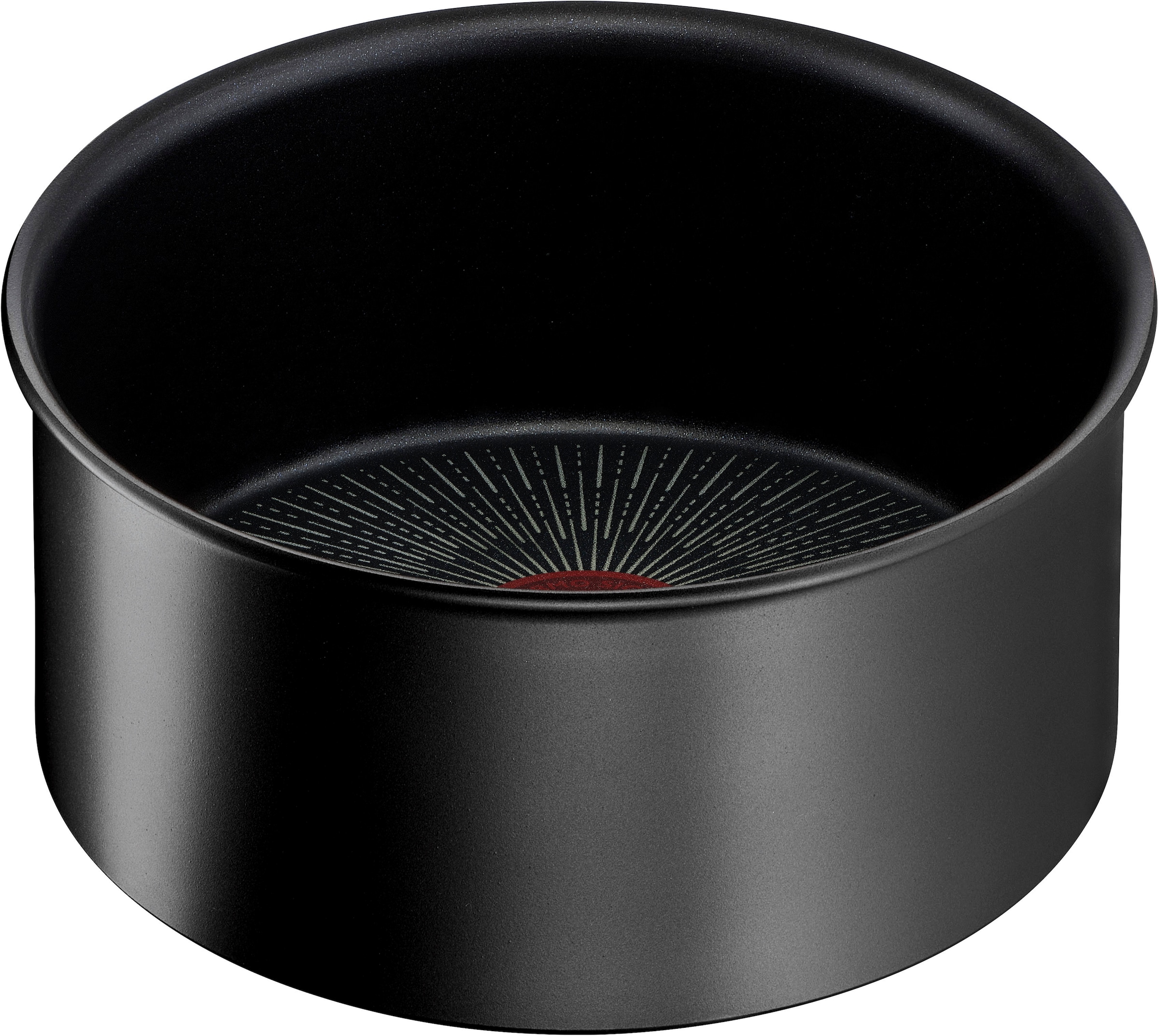 Tefal Topf-Set »Ingenio Unlimited L76391«, Aluminium, (Set, 4 tlg., mit Kasserollen 16/18/20 cm, 1x abnehmbarer Griff), stapelbar, platzsparend, Titanium 6x Antihaftversiegelung