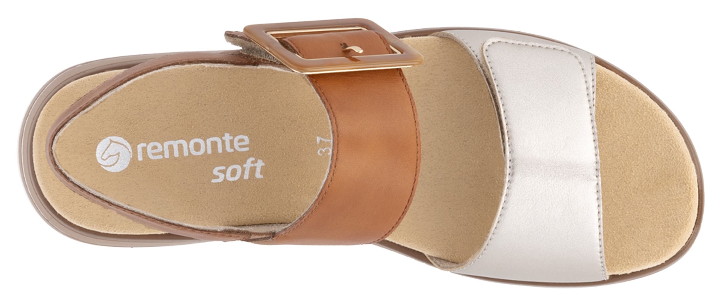 Remonte Keilsandalette, Sommerschuh, Riemchensandale mit komfortablem Softfußbett
