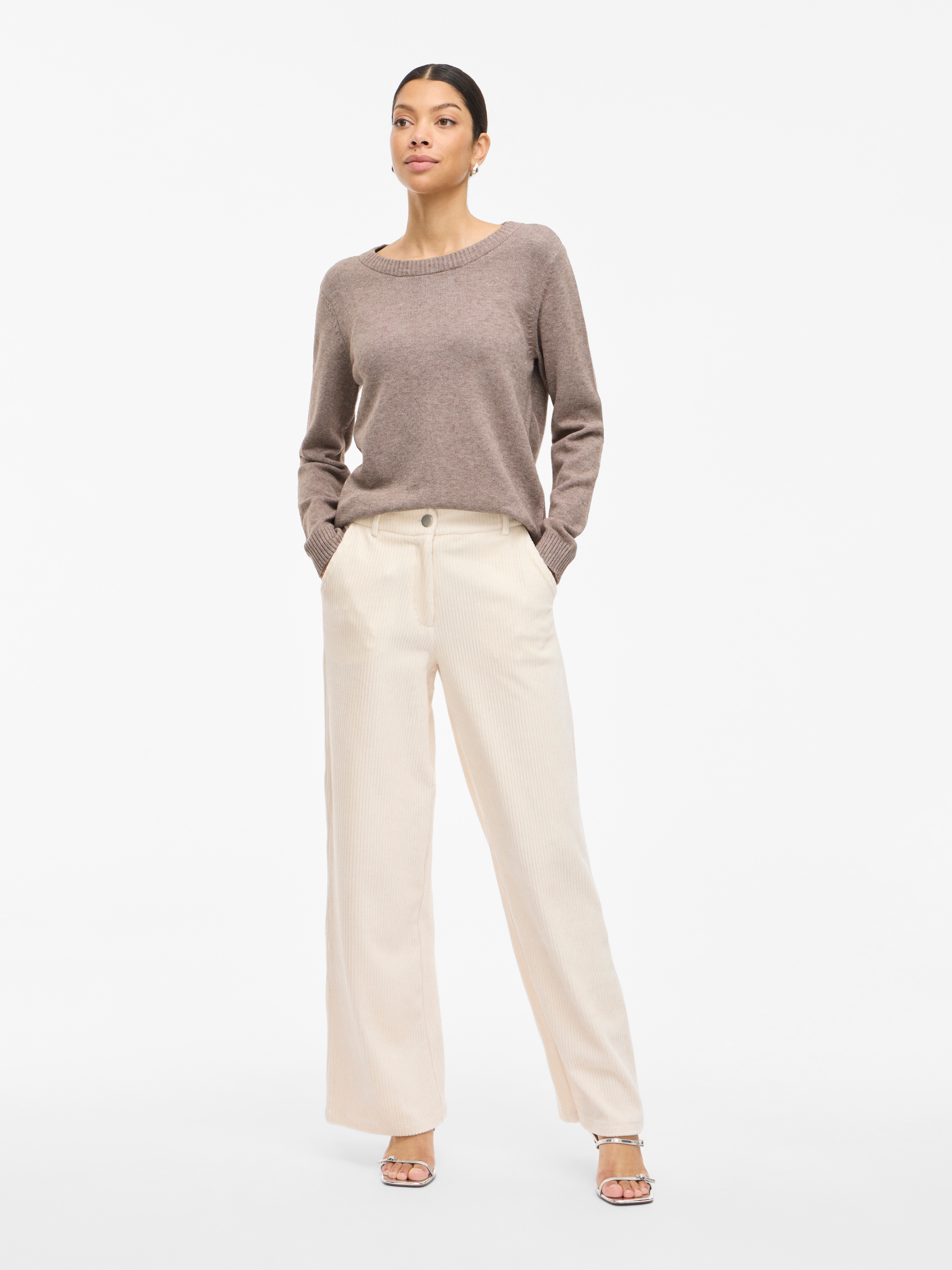 Vila Rundhalspullover »VIRIL O-NECK L/S KNIT TOP - NOOS«