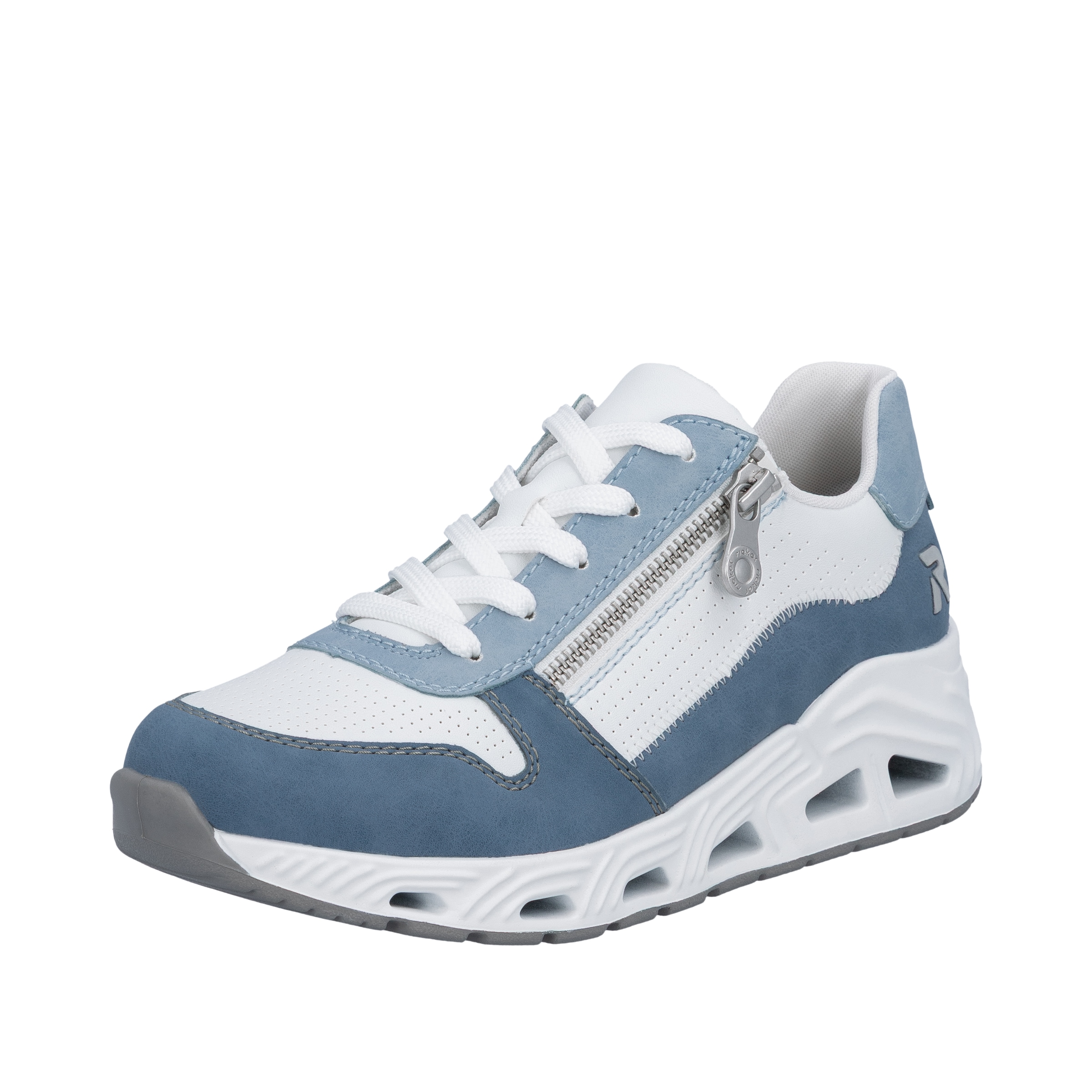 RIEKER Sport Keilsneaker  Schnürschuh, Halbschuh, Freizeitsneaker mit Reißverschluss