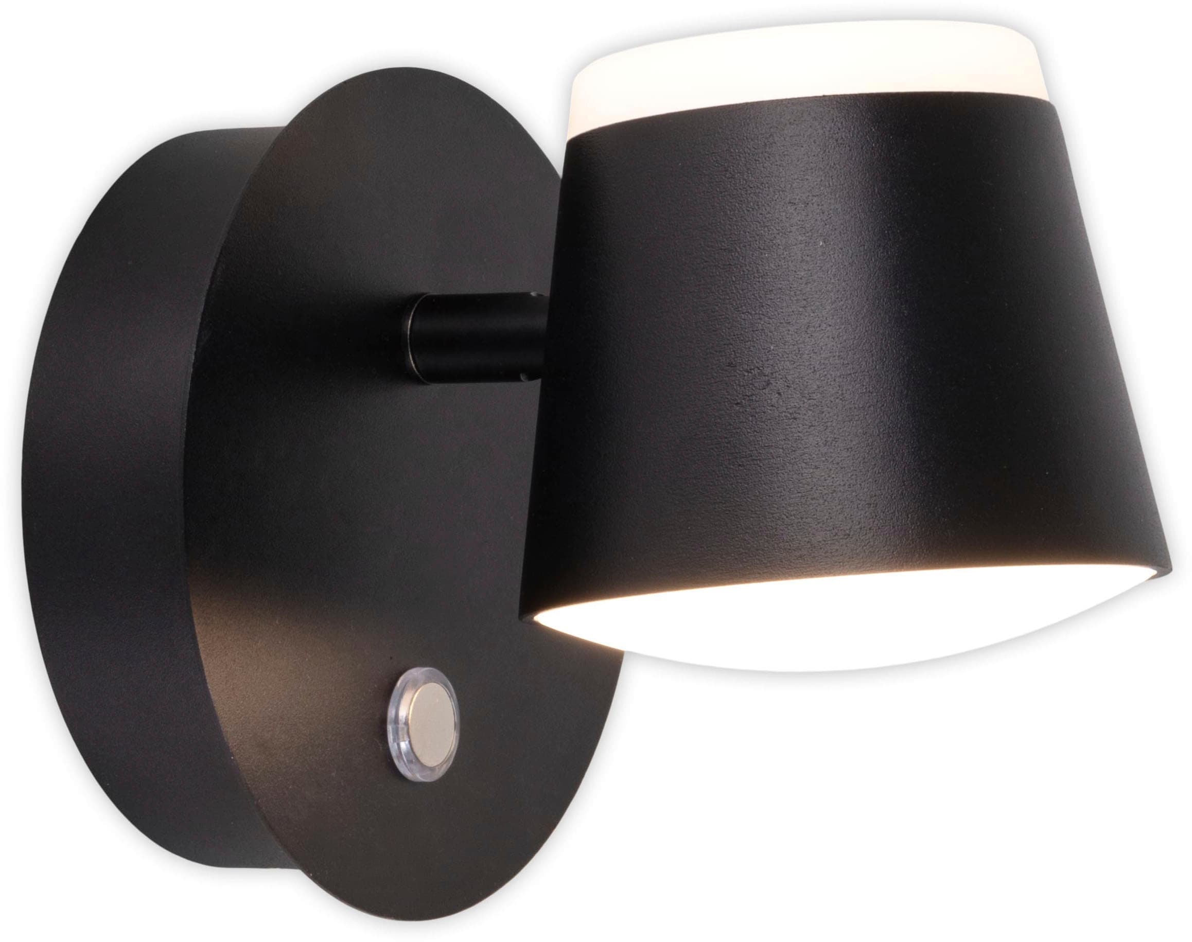 näve LED Wandleuchte »Tondo« LED-Modul 1 Stk. Warmweiß magnetisch, Akku Aufladung per USB-C Kabel, dimmbar per touch, Memory