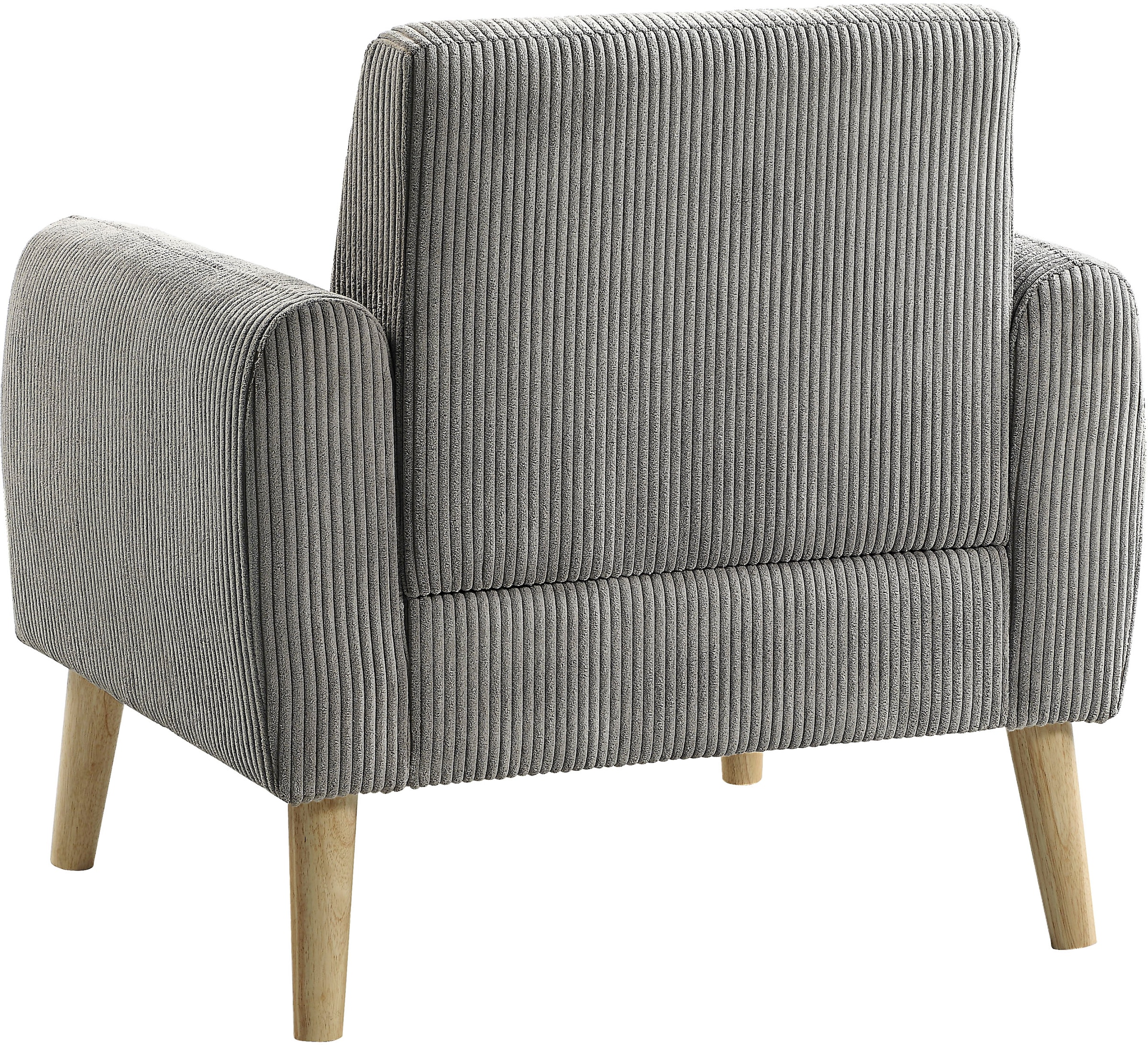 ATLANTIC home collection Sessel »Moby«, mit Federkern, kleiner Tasche und in modernem Cordbezug