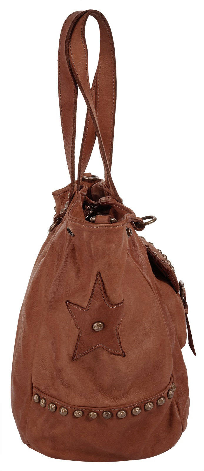 Samantha Look Shopper echt Leder, Made in Italy