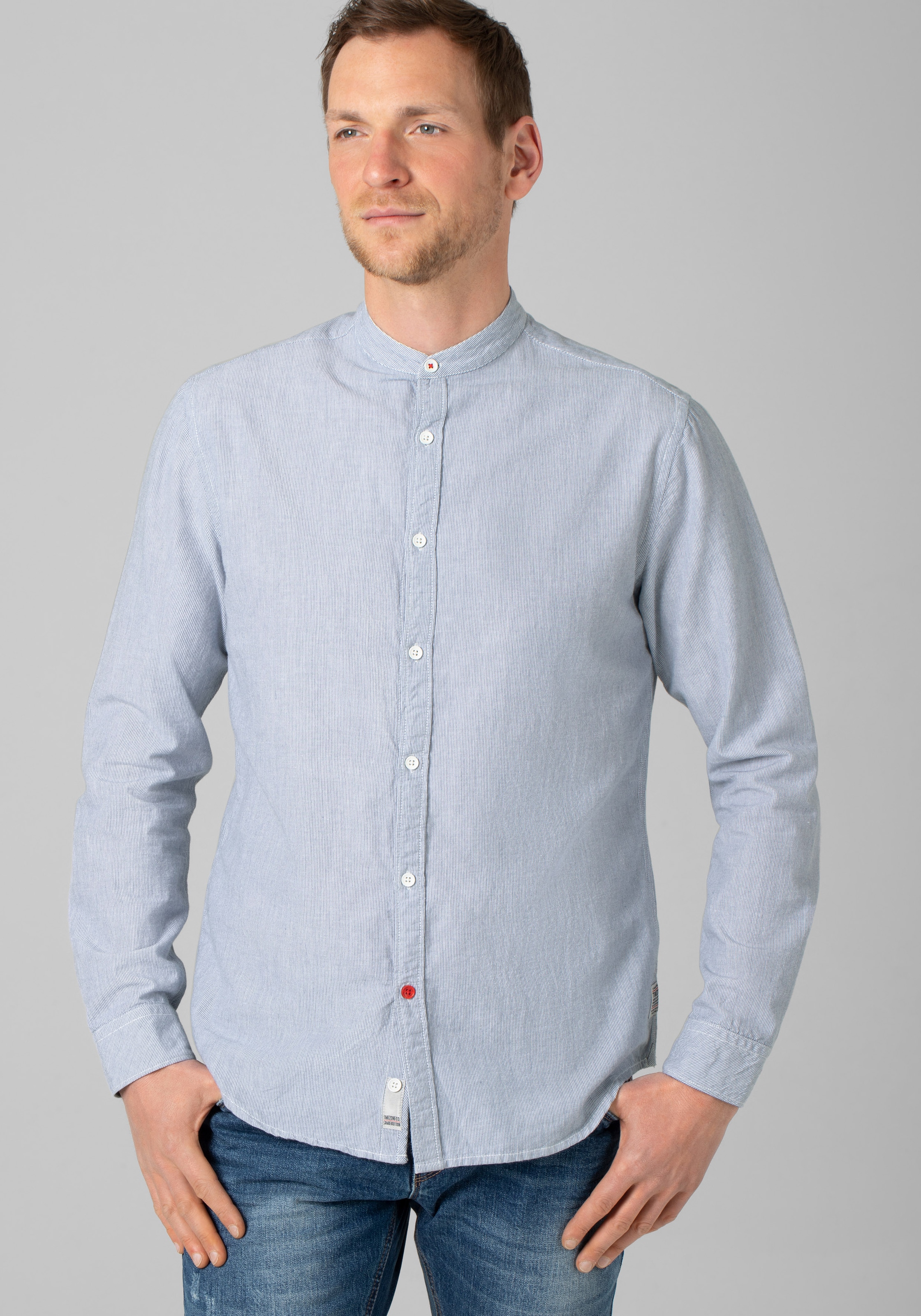 Langarmhemd »Stand-up-collar Shirt«