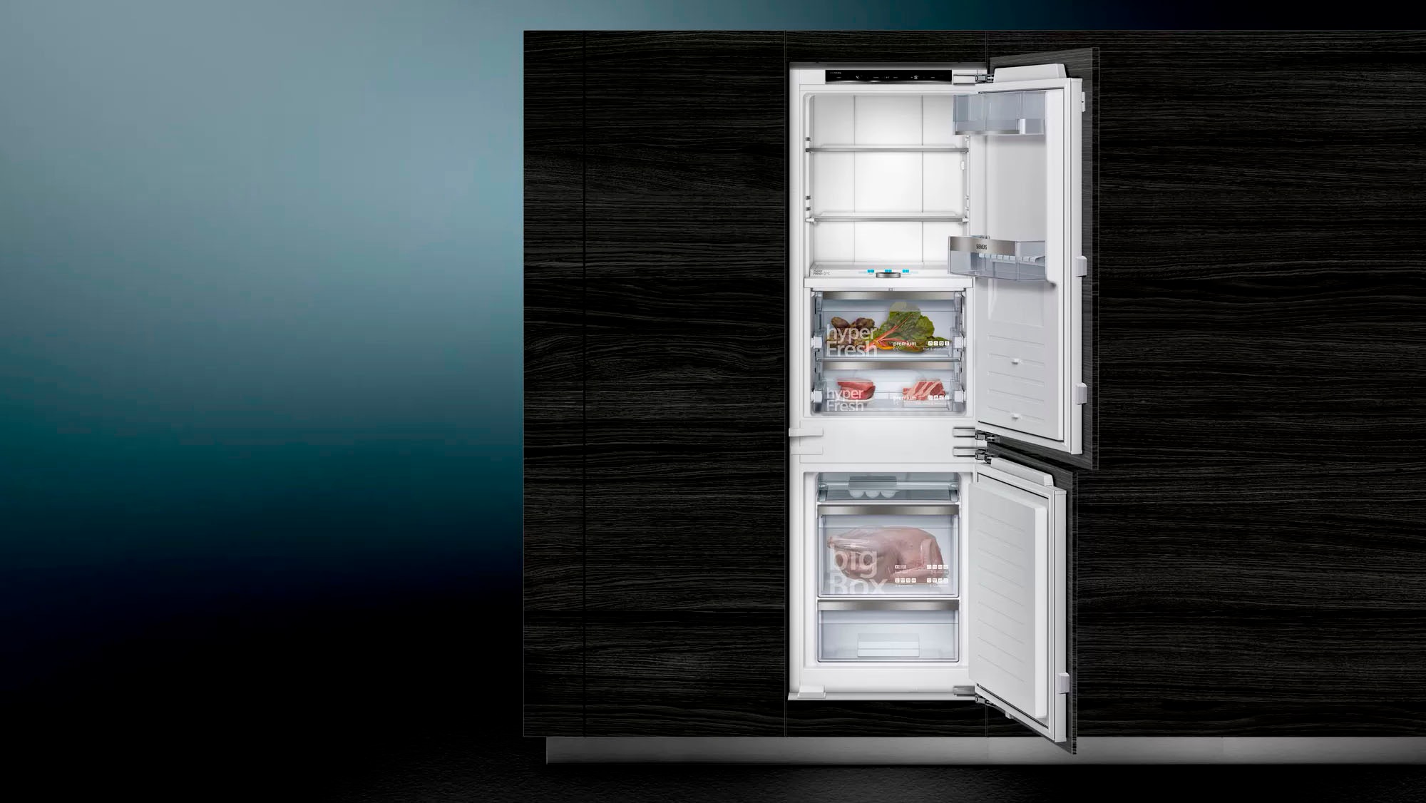 SIEMENS Einbaukühlgefrierkombination iQ700 »KI84FPDD0«