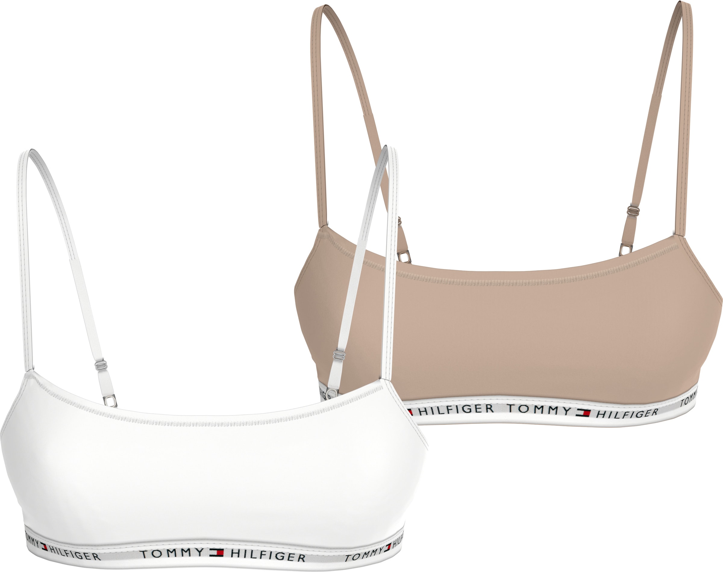 Tommy Hilfiger Underwear Bralette-BH »2 PACK BRALETTE«, mit Logoschriftzug
