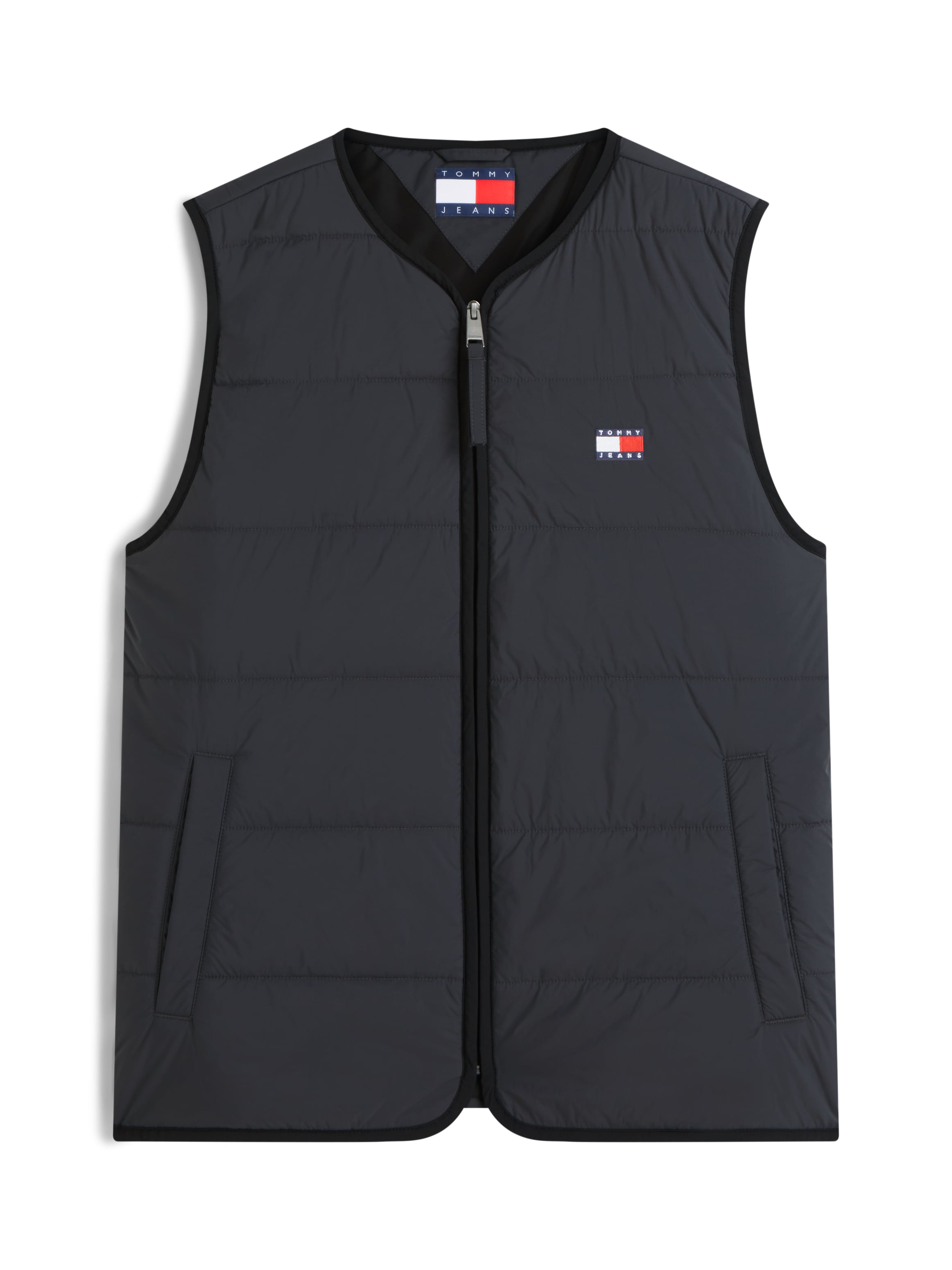 Tommy Jeans Steppweste »TJM HERITAGE FLAG QUILTED« Underliner Regular fit mit Rundhalsausschnitt