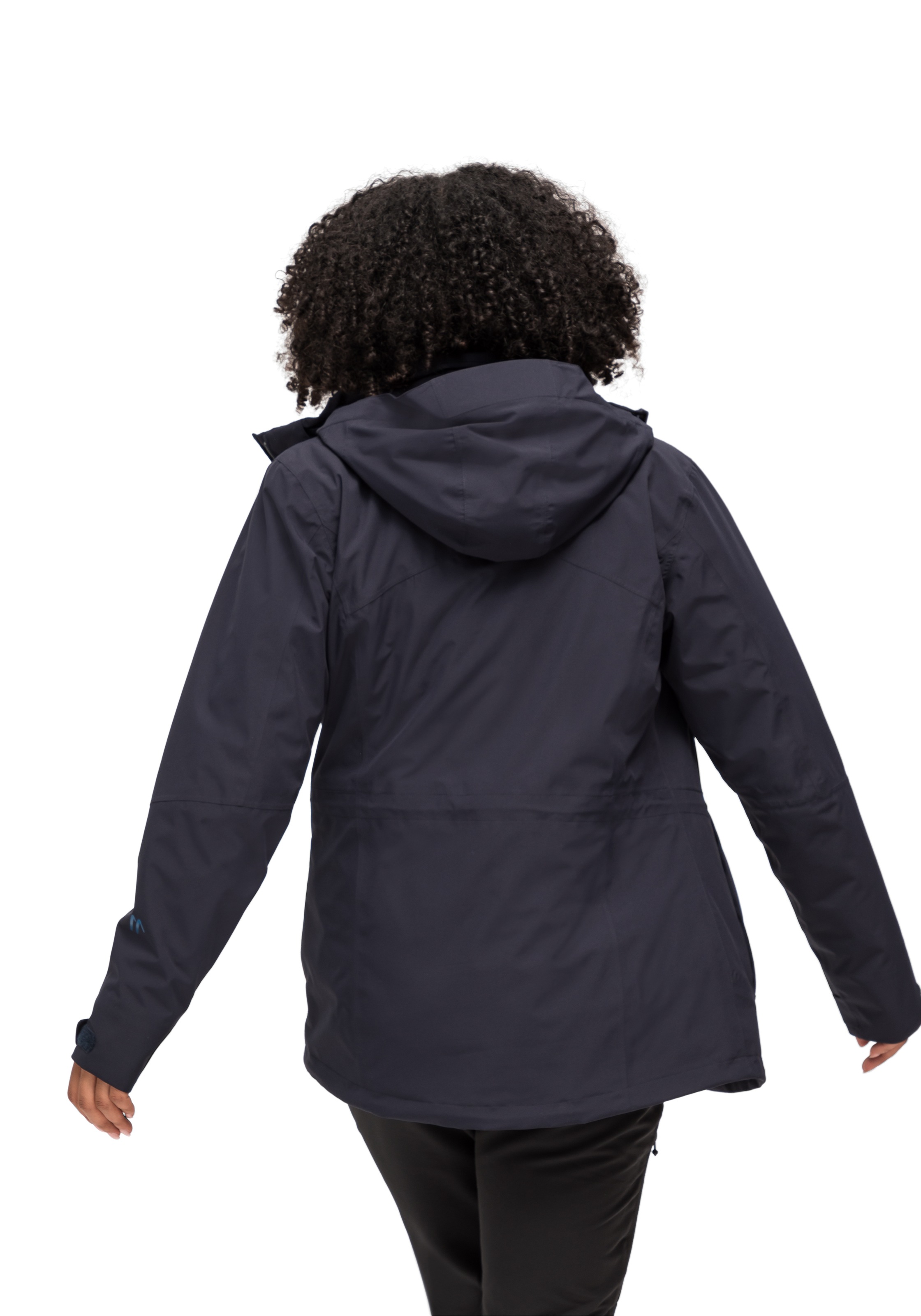 Maier Sports Outdoorjacke »Ribut Long W«, Damen Wanderjacke, atmungsaktiv und wasserdicht, Regenjacke mit Kapuze