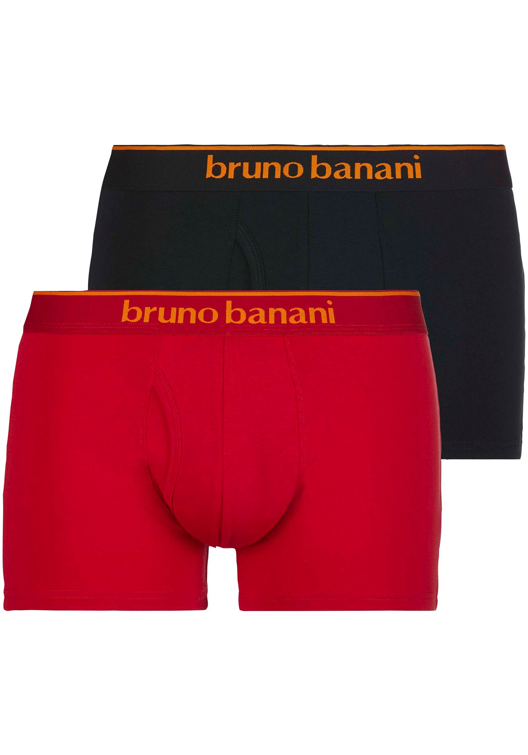 Bruno Banani Boxershorts »Short 2Pack Quick Access«, (Packung, 2 St.), Kontrastfarbene  Details bei ♕ | Boxer anliegend