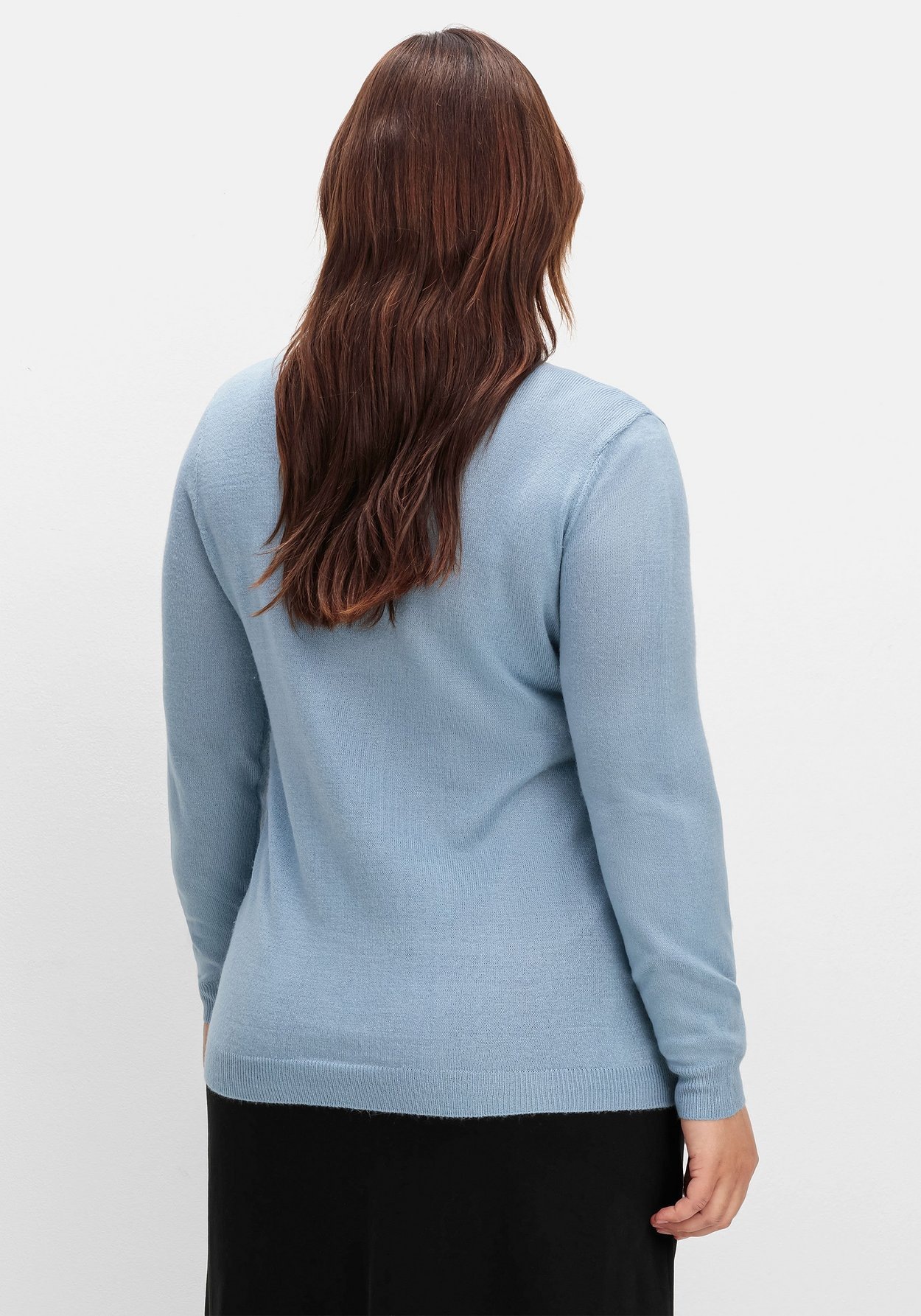Sheego Stehkragenpullover »Pullover in weicher Qualität«