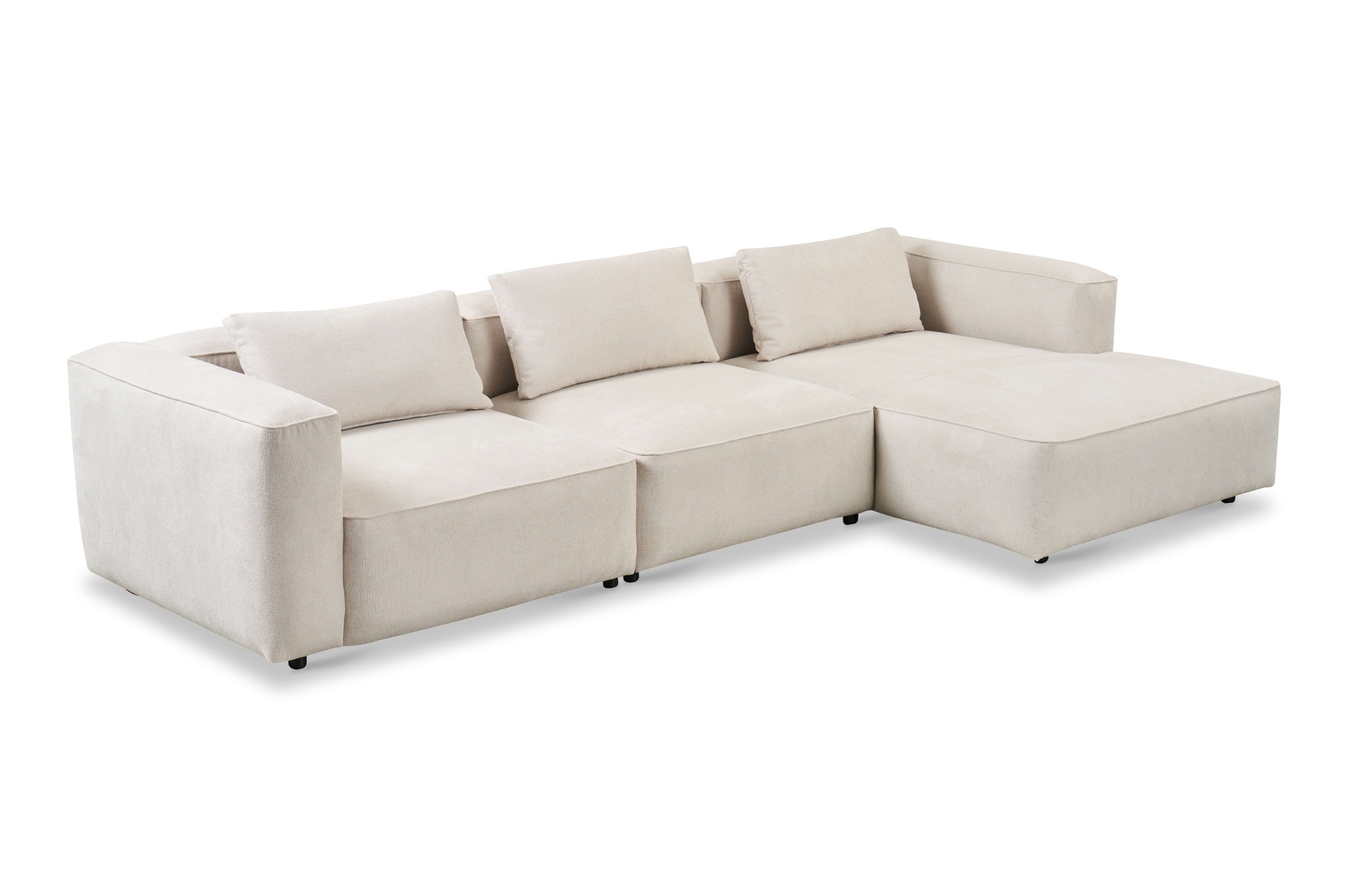 andas Ecksofa »Tvinnet« Breite 317 cm, extra tiefe Sitzfläche, kubisches Sitzvergnügen