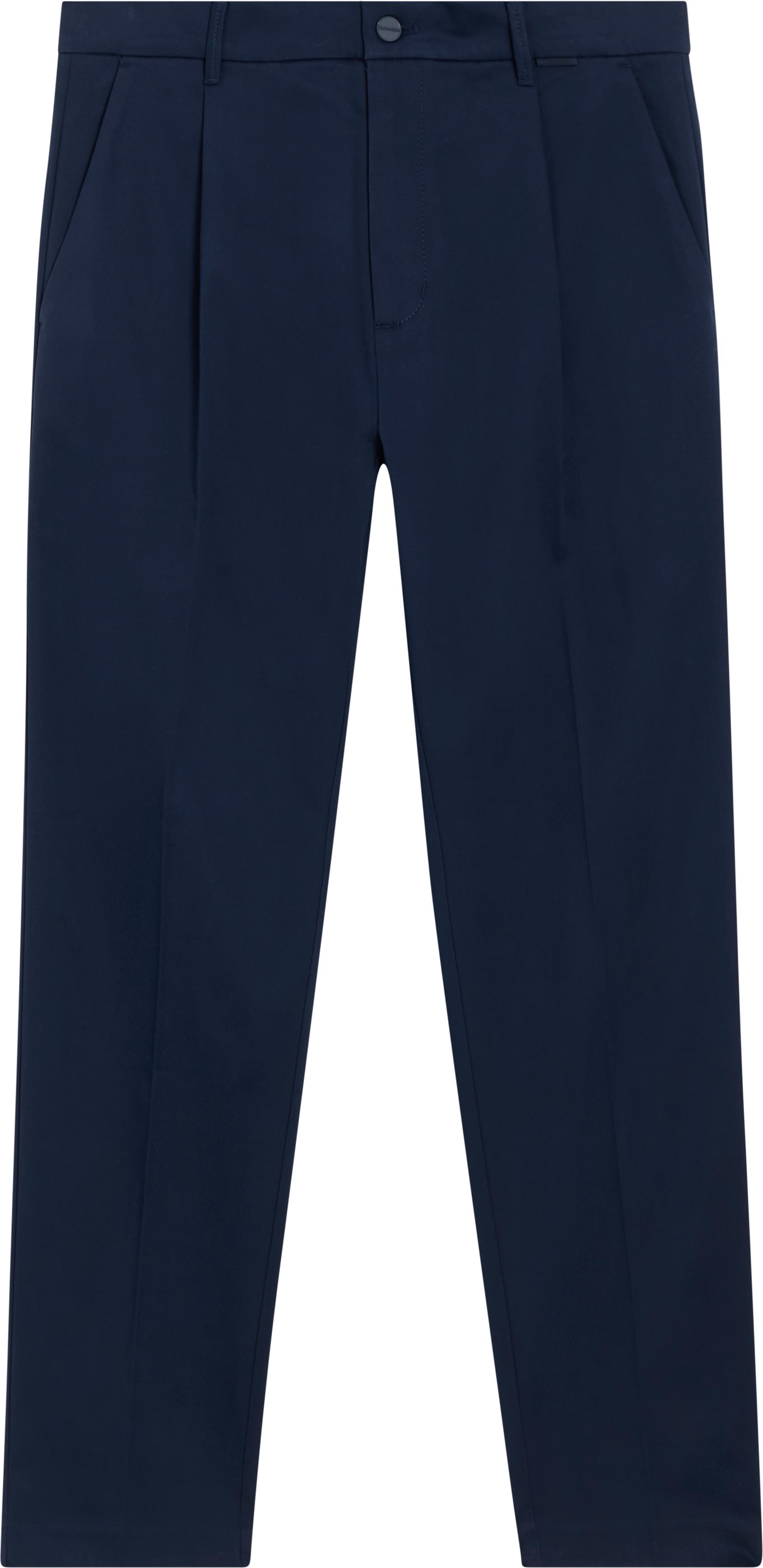 Calvin Klein Bundfaltenhose »SATEEN STRETCH TAPERED PLEAT«, in Satin-Optik